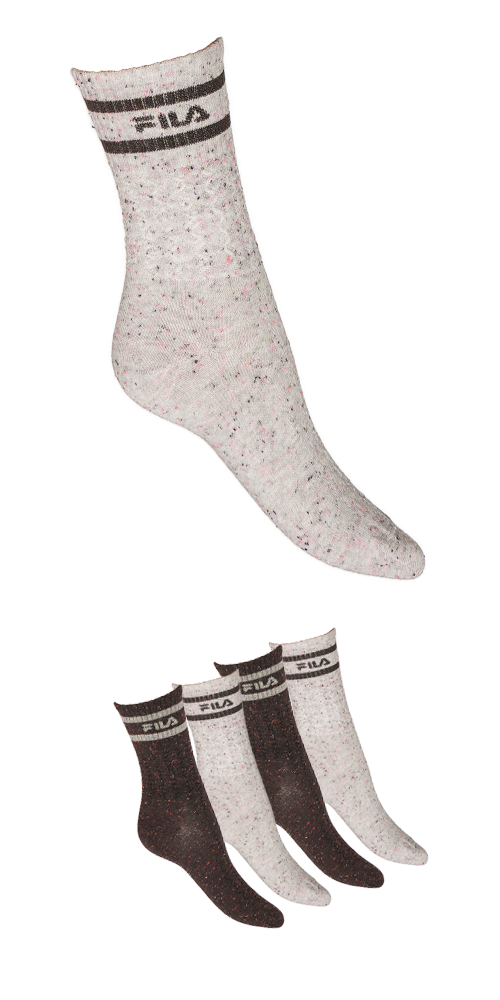 Image of Fila Freizeitsocken "WOMAN LIFESTYLE NORMAL BUTTONED SOCKS" 4 Paar tlg. mit modischem Punktemuster