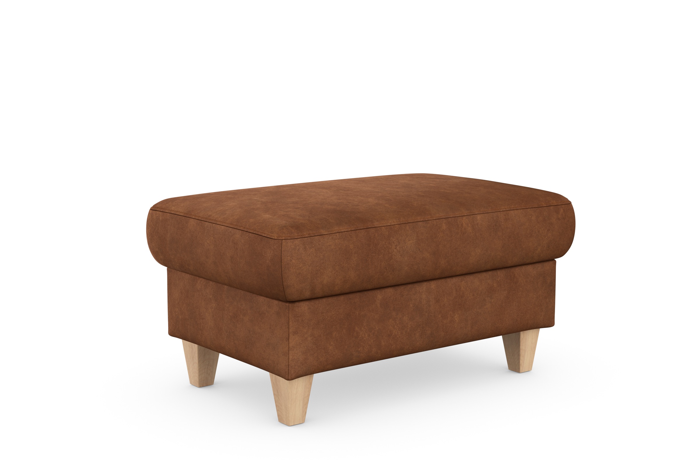 sit&more Stauraumhocker »Farö«, mit Stauraum und Federkern und naturfarbenen Füssen