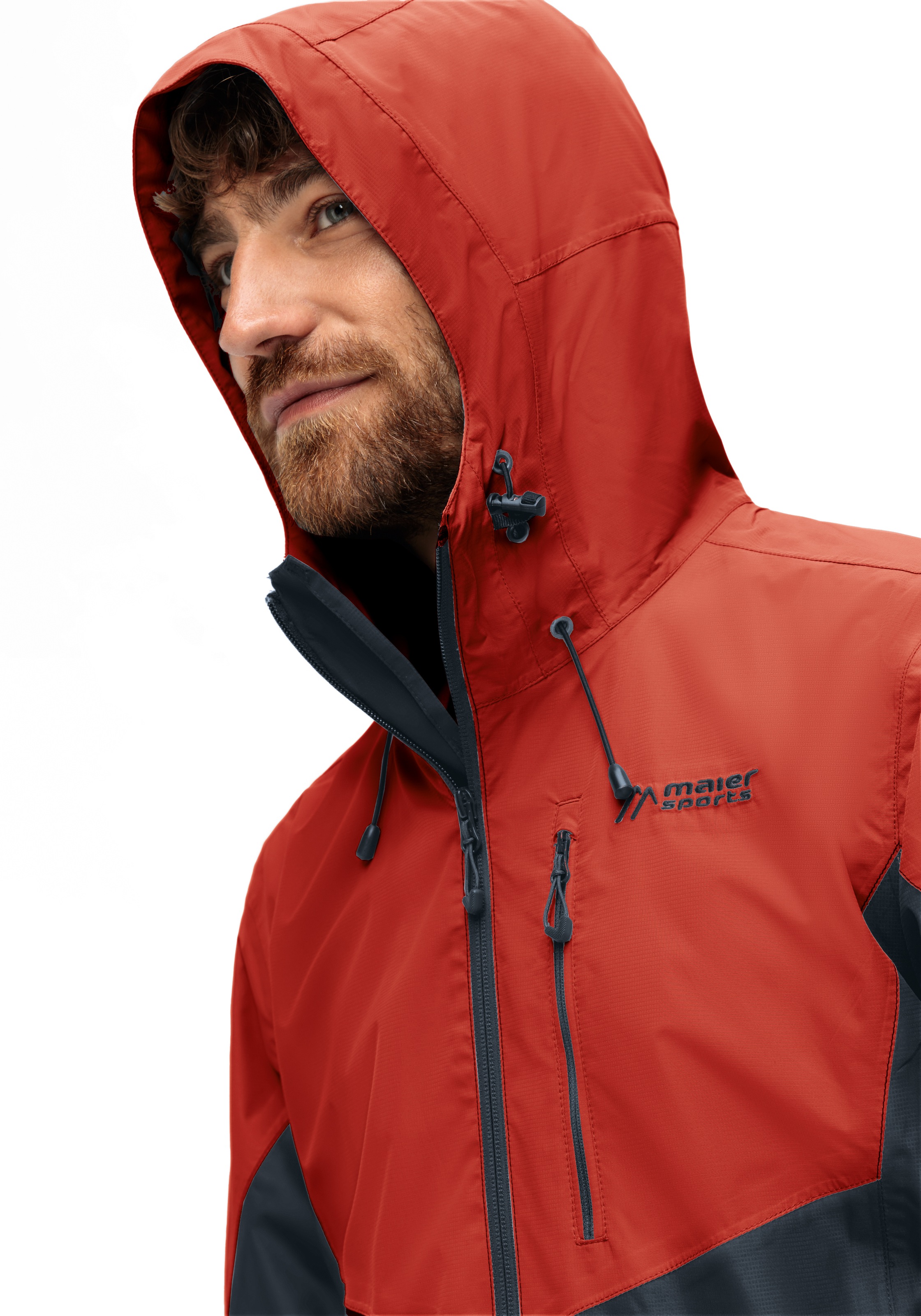 Maier Sports Outdoorjacke »Schlufterkopf M«, Herren Jacke wasserdicht, Funktionsjacke 3 Taschen aussen + Innentasche