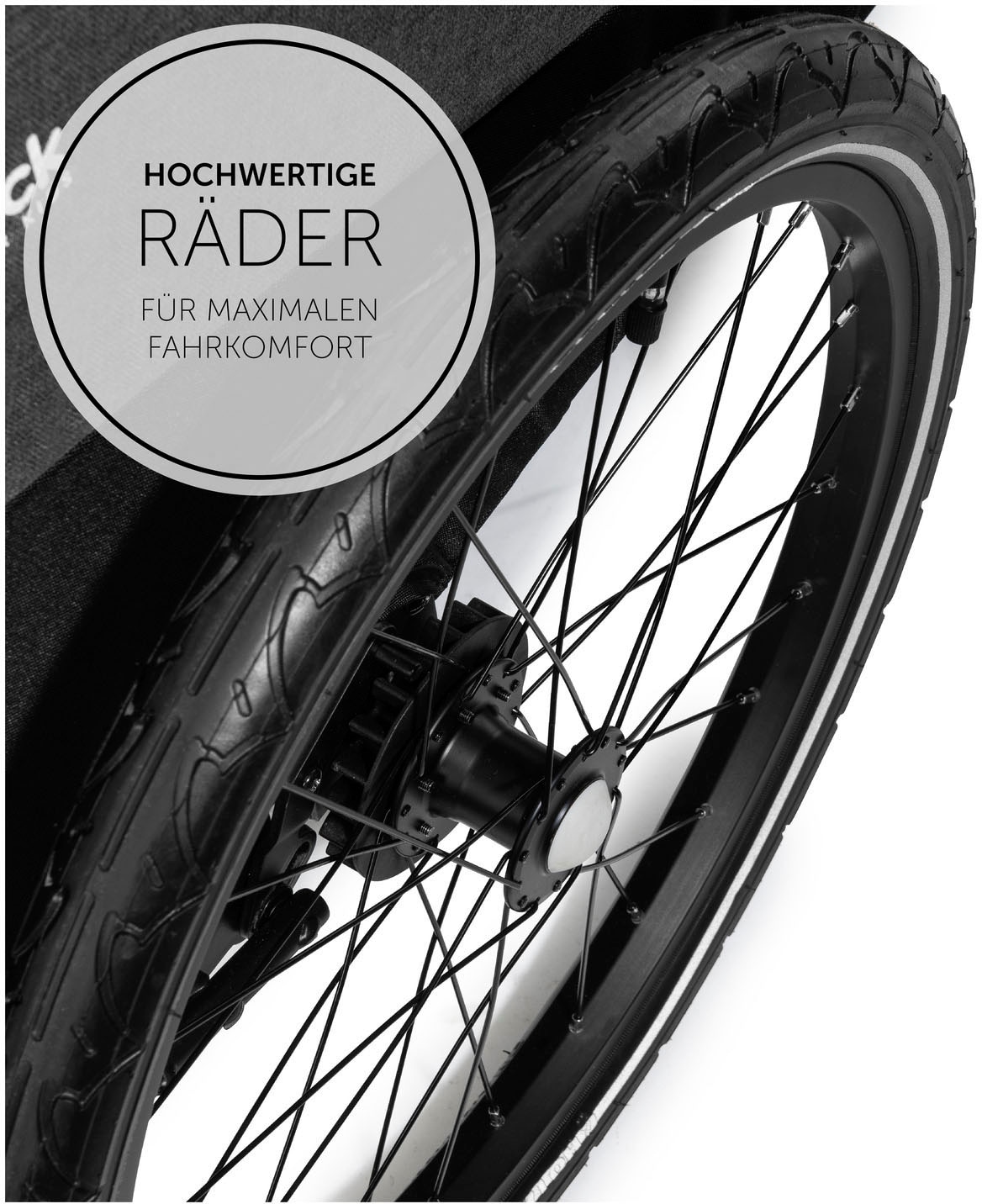 Hauck Fahrradkinderanhänger »2in1 Bike Trailer und Buggy Dryk Duo, melange grey« für 2 Kinder; inklusive Deichsel