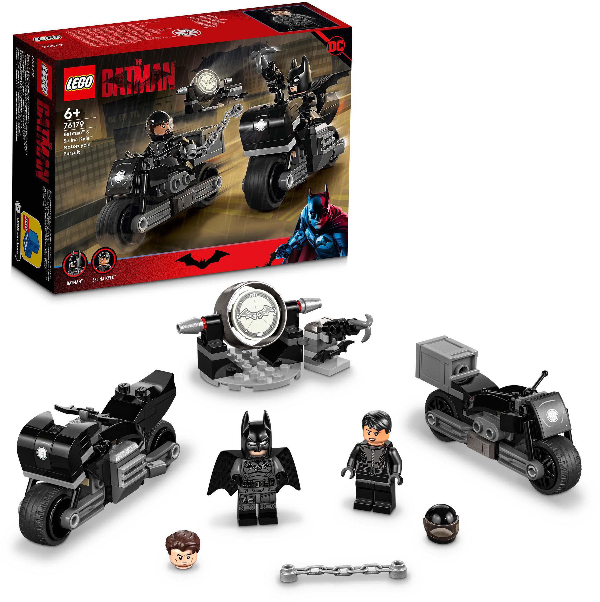 Image of LEGO® Konstruktionsspielsteine »Batman™ & Selina Kyle™: Verfolgungsjagd auf dem Motorrad (76179)«, (149 St.), LEGO® DC bei Ackermann Versand Schweiz