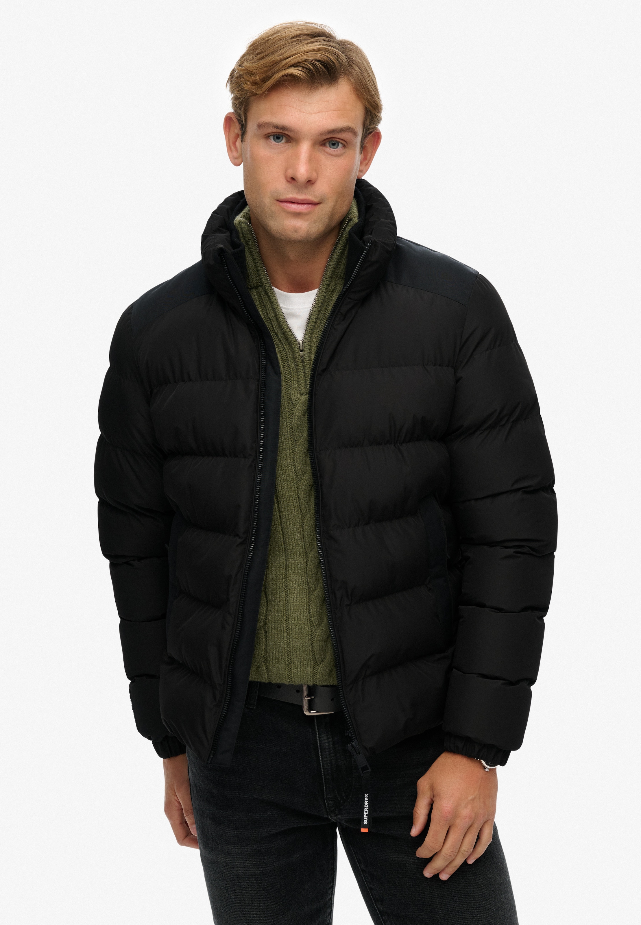 Superdry Steppjacke »SPORTS PUFFER JACKET« ohne Kapuze