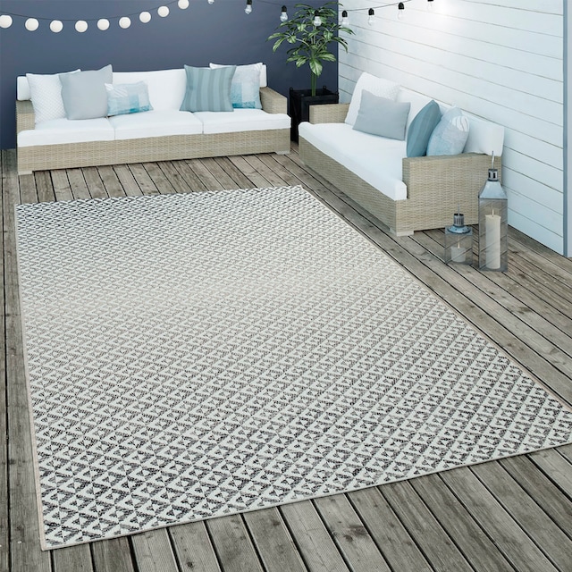 Paco Home Teppich »Kortrijk 745«, rechteckig, Flachgewebe, modernes  geometrisches Design, In- und Outdoor geeignet kaufen