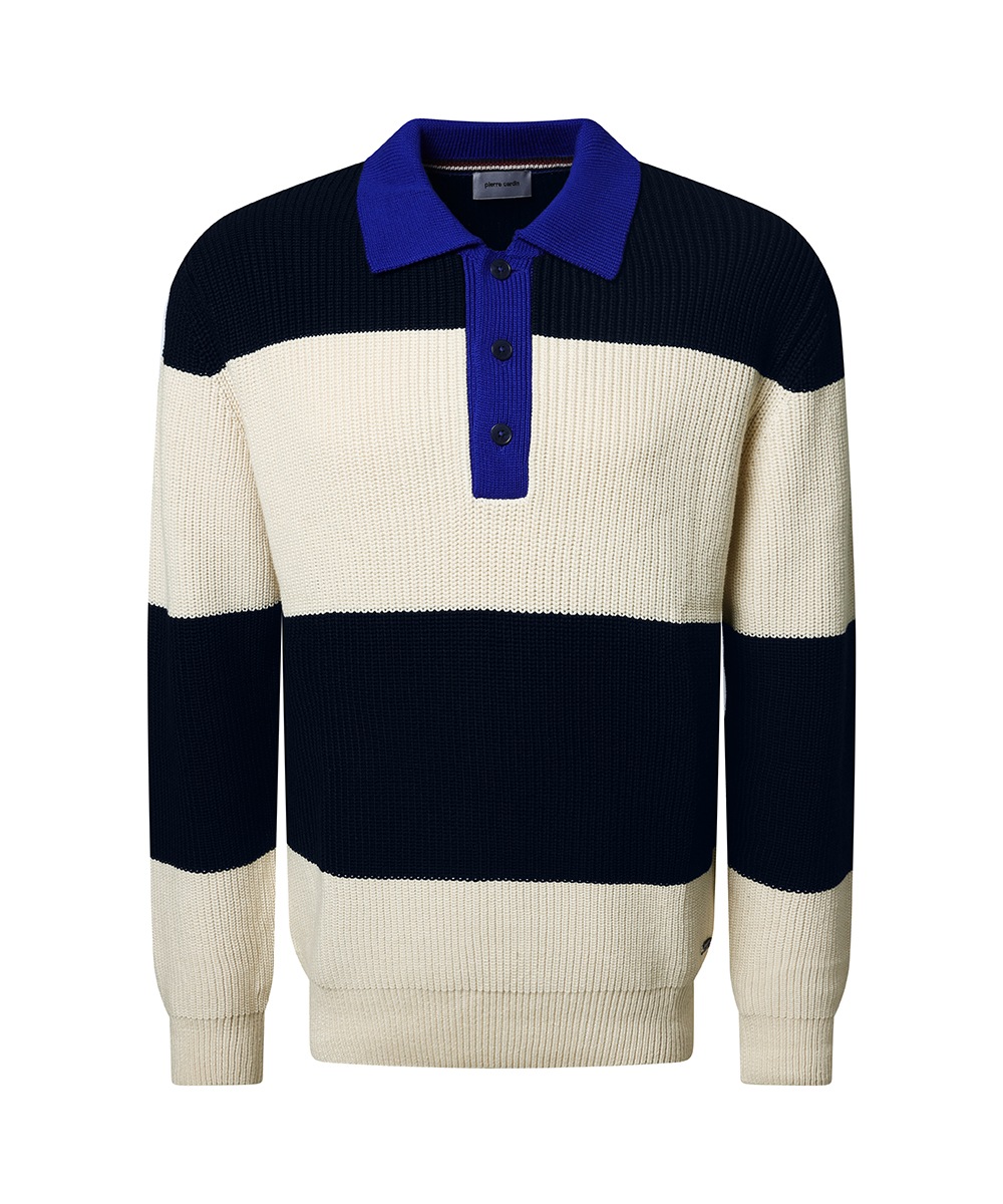 Pierre Cardin Strickpullover mit Polokragen