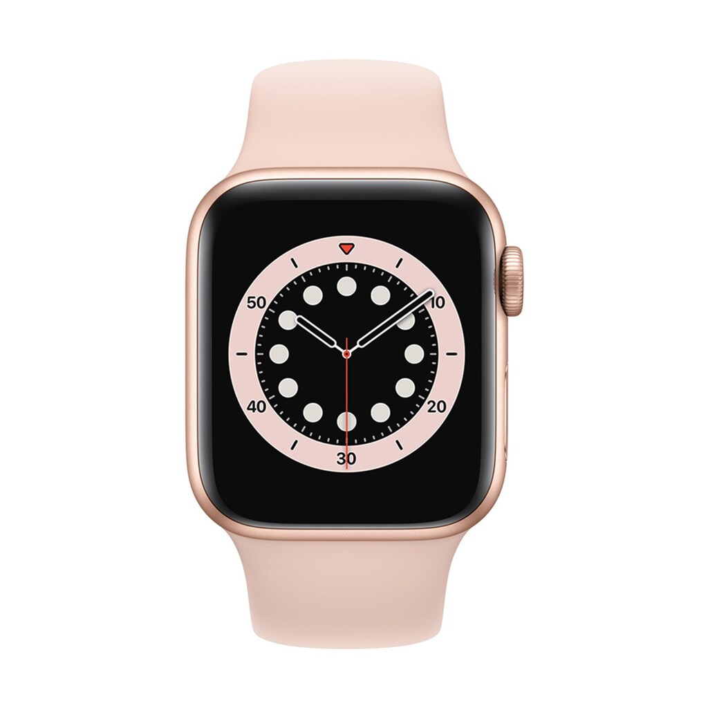 Apple Smartwatch »Serie 6, GPS Cellular, 40 mm Aluminium-Gehäuse mit Sportarmband«, (Watch OS)