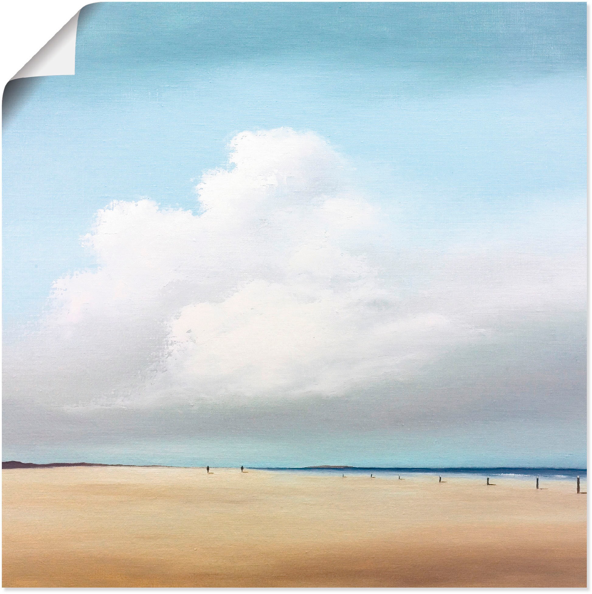 Image of Artland Wandbild »Spaziergang II«, Strand, (1 St.), in vielen Grössen & Produktarten -Leinwandbild, Poster, Wandaufkleber / Wandtattoo auch für Badezimmer geeignet bei Ackermann Versand Schweiz