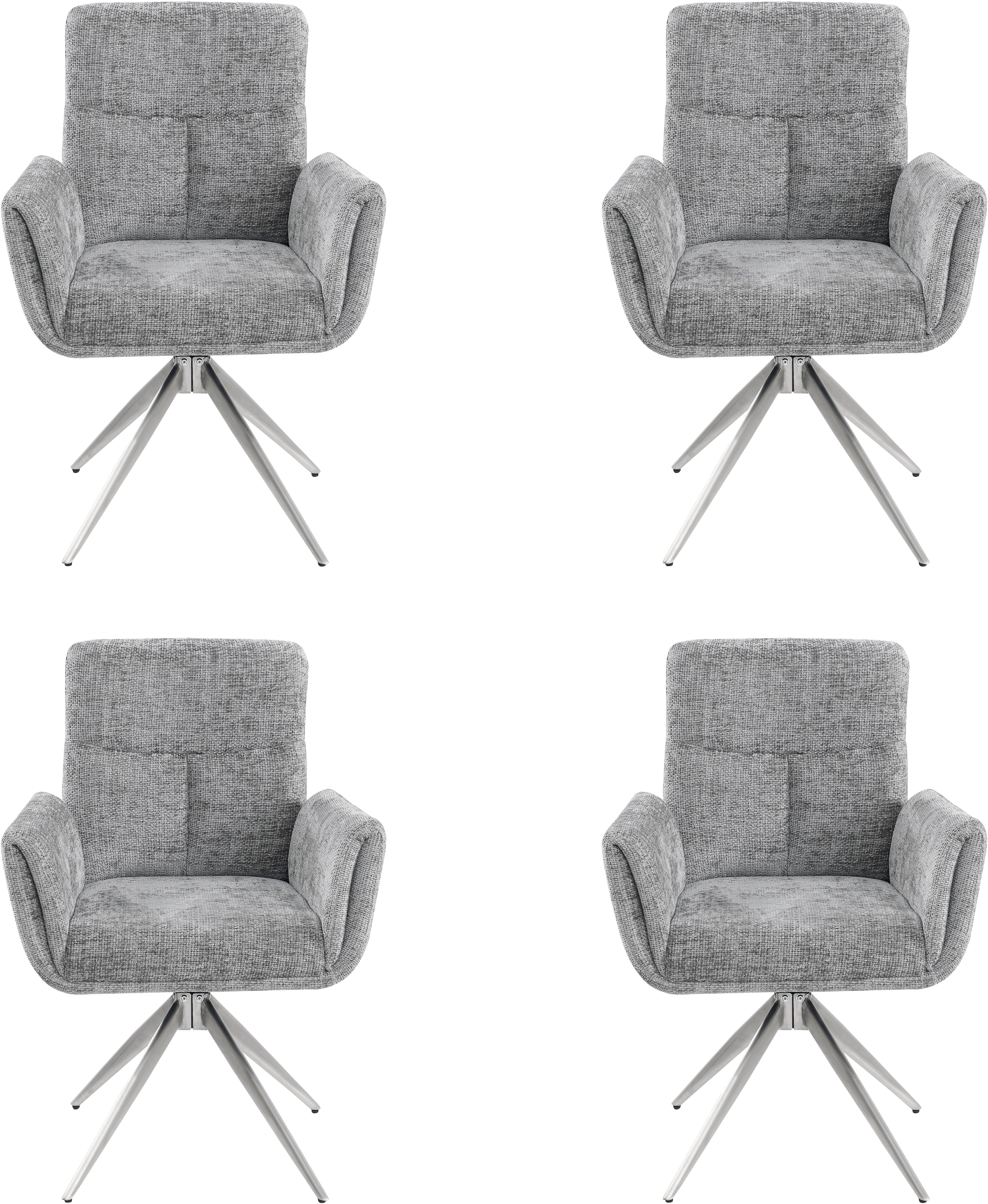 Image of Stolkom Armlehnstuhl "Sofia Premium BxHxT 61x93,5x67 cm" (Set) 4 Stk.Breite 61cm, 360 drehbar mit Auto-Return