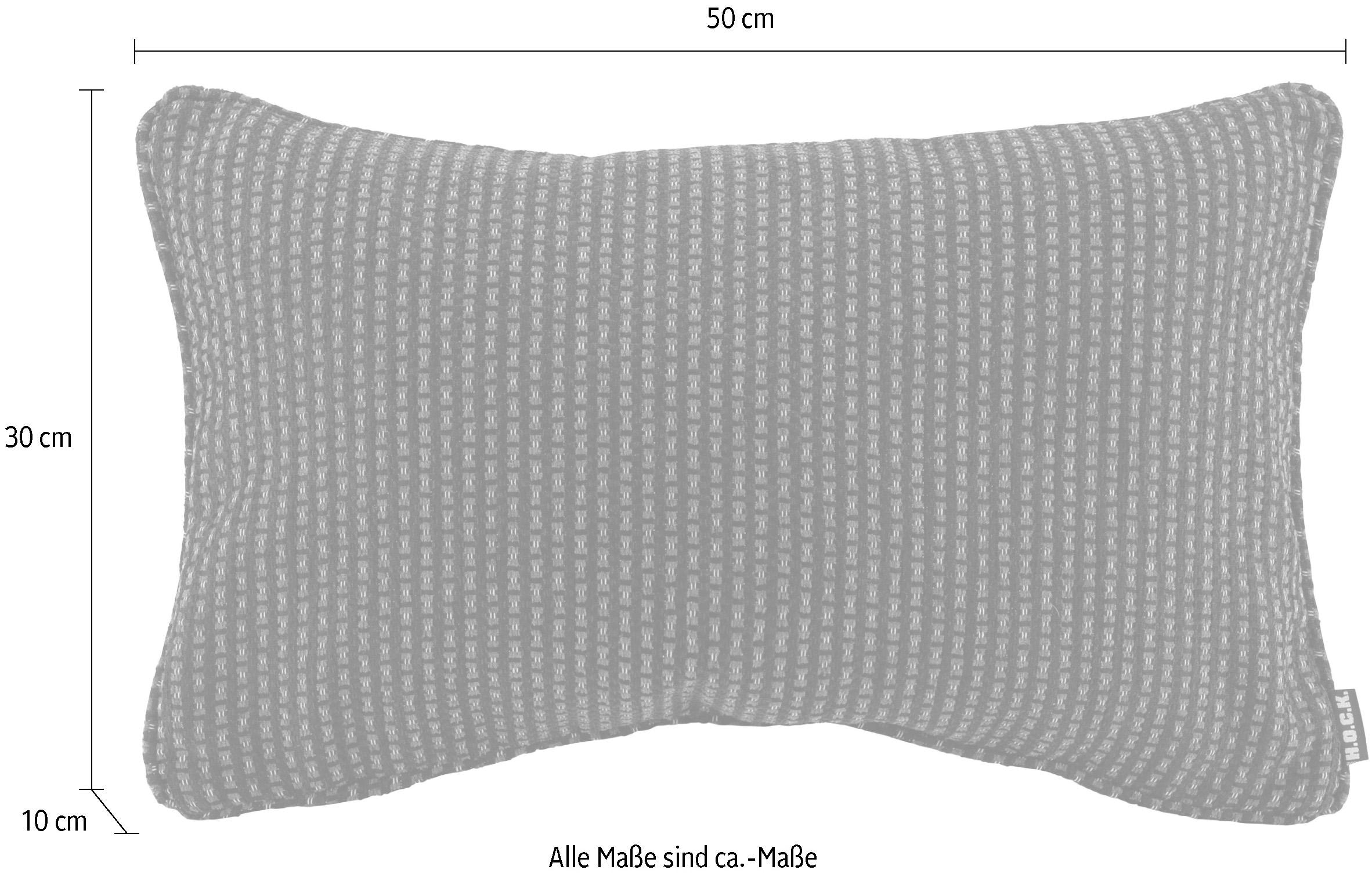 H.O.C.K. Dekokissen »Lima« mit feinem Muster, Kissenhülle mit Füllung, 1 Stück