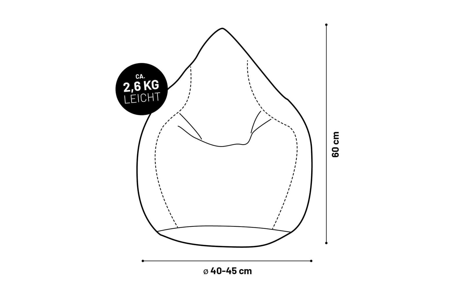 Lumaland Sitzsack »Lumaland Sitzsack In-& Outdoor 120 l«