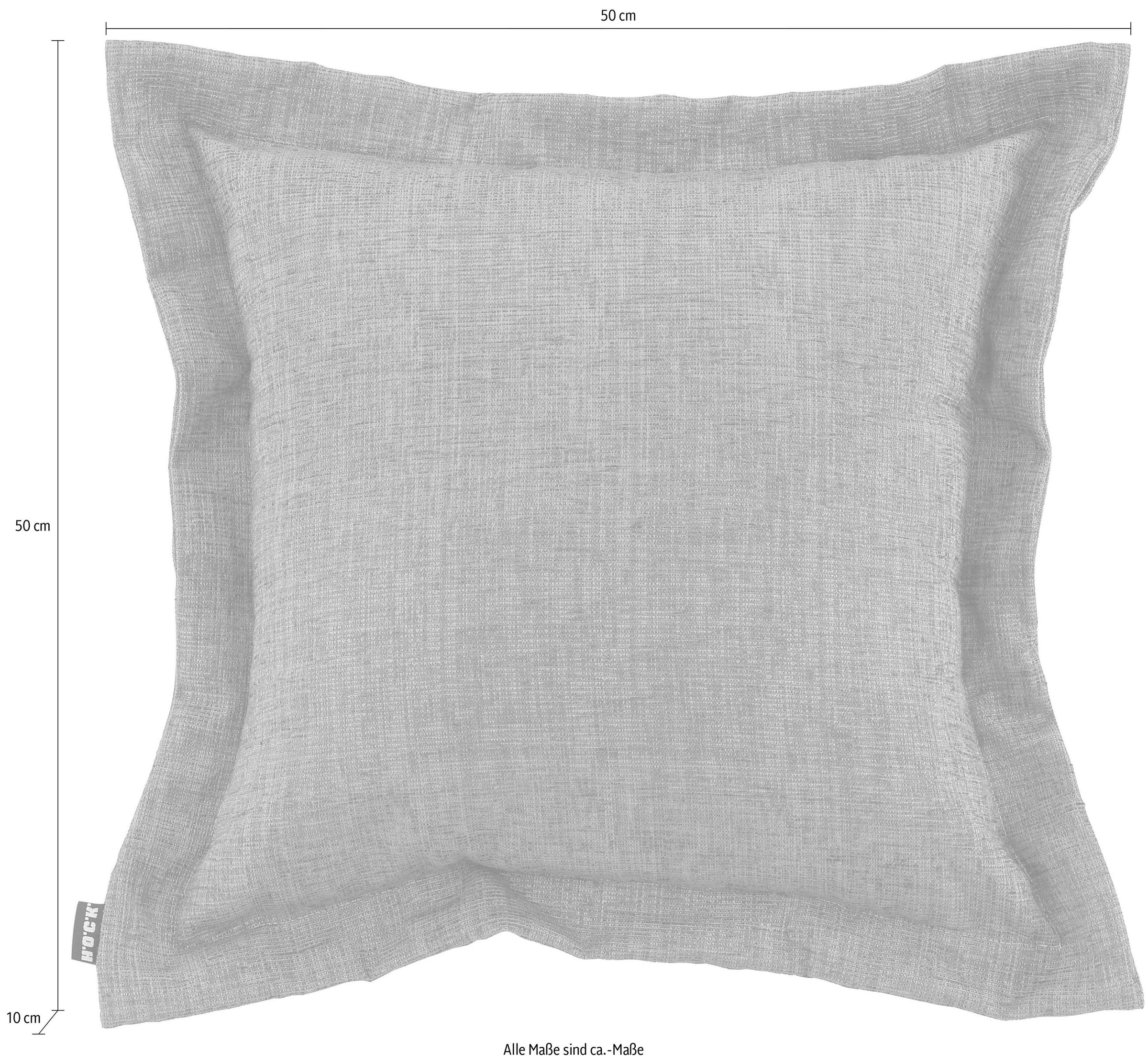 H.O.C.K. Dekokissen »Addicted« im eleganten Design, Kissenhülle mit Füllung, 1 Stück