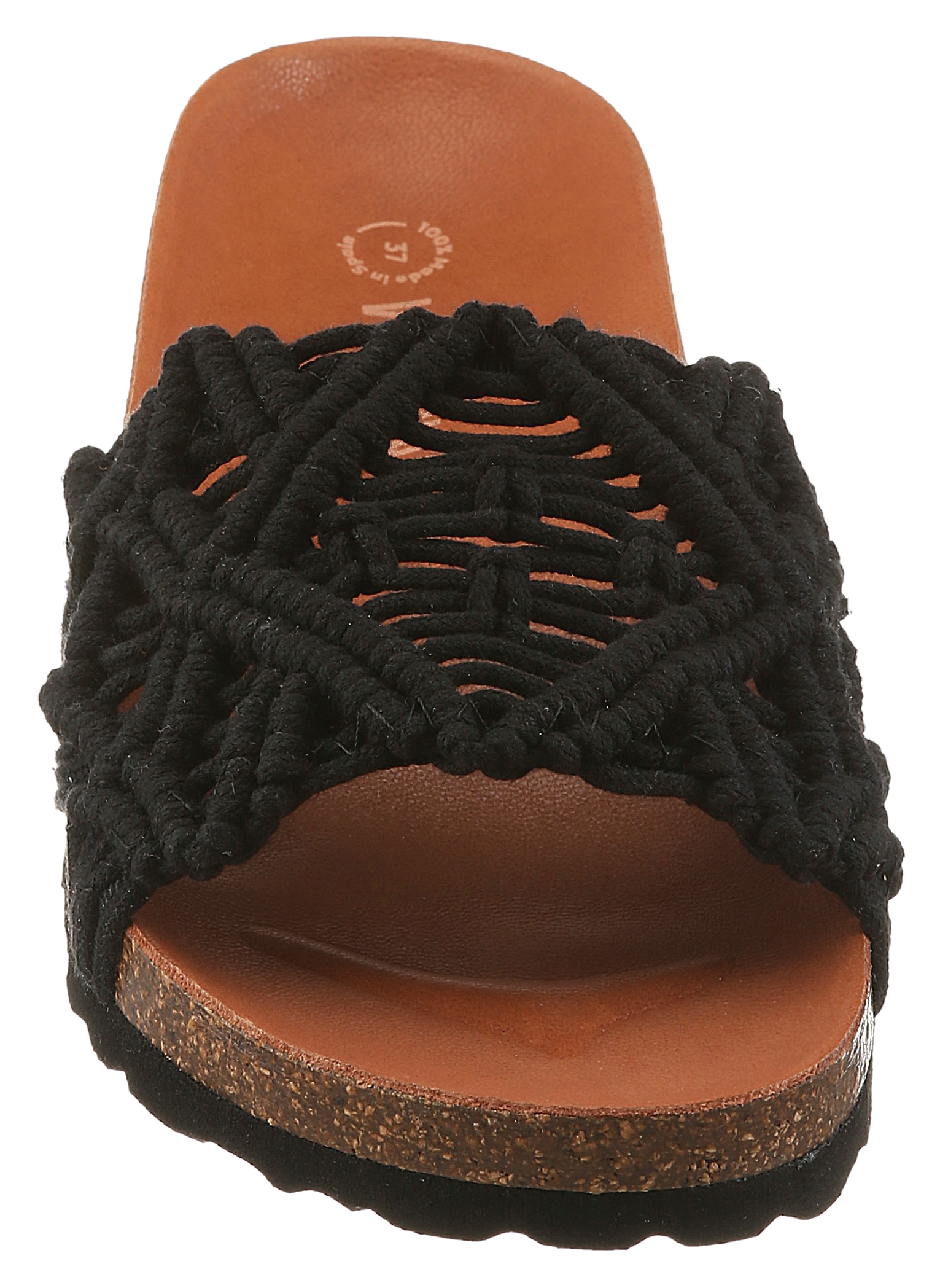 VERBENAS Pantoffel »Raga Knots Digital«  Sommerschuh, Pool Slides, Flat in gehäkeltem Look