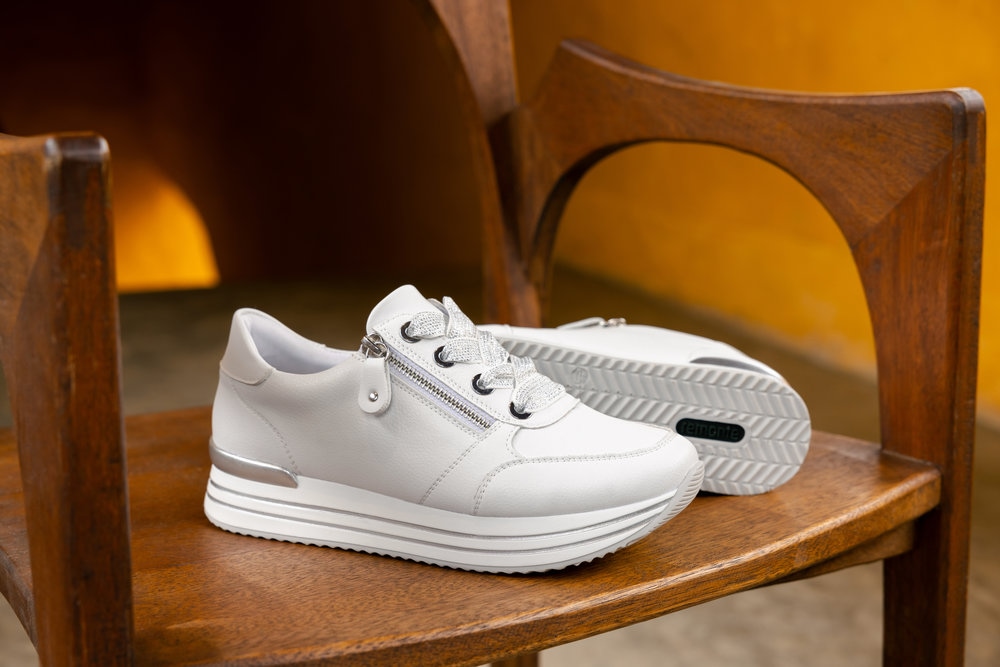 Remonte Baskets à plateforme  , Freizeitschuh, Halbschuh, Schnürschuh mit gepolstertem Schaftrand