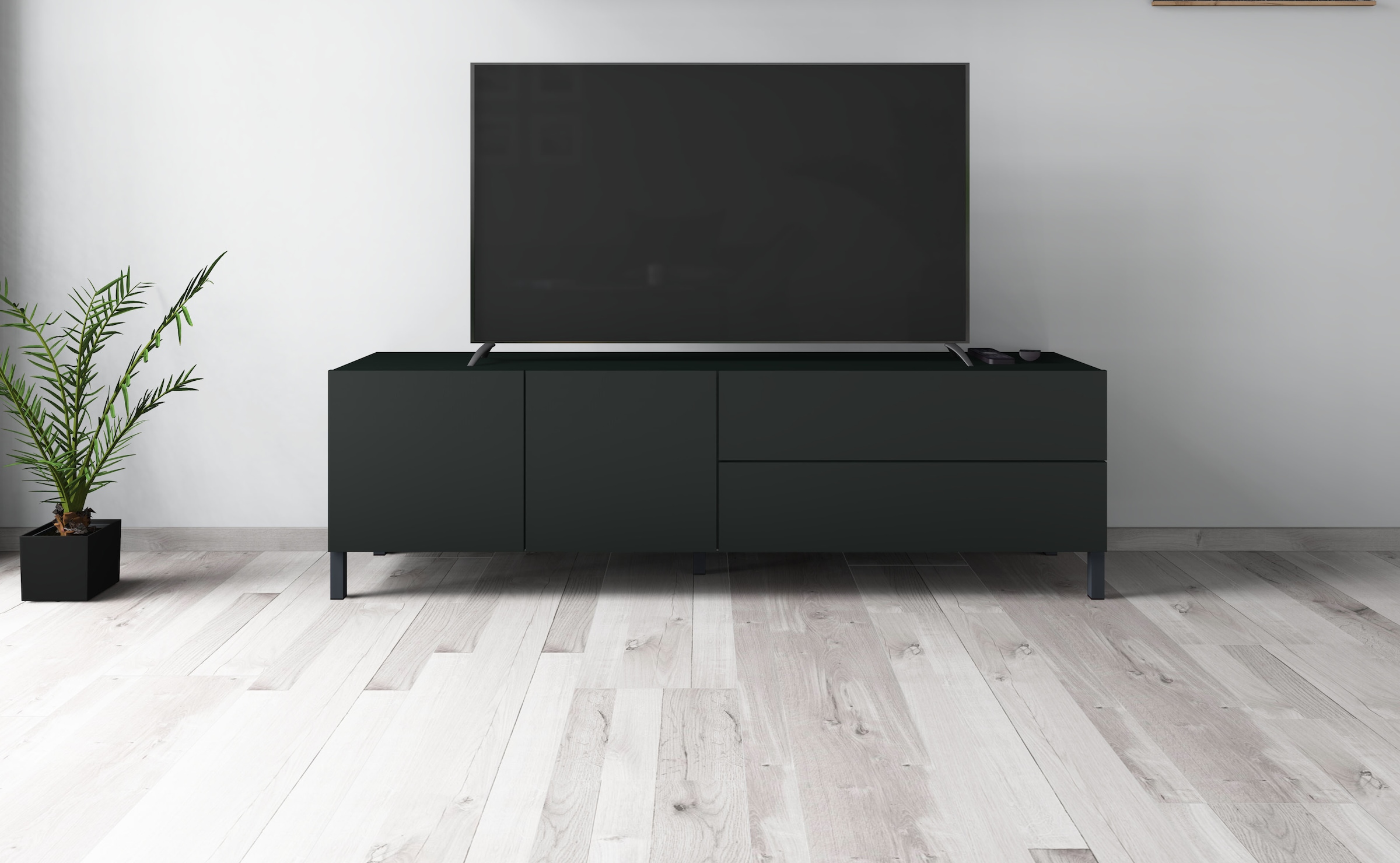 Image of borchardt Möbel Lowboard "Sophia, TV-Schrank Breite 152 cm" Metallfüsse, grifflose Optik