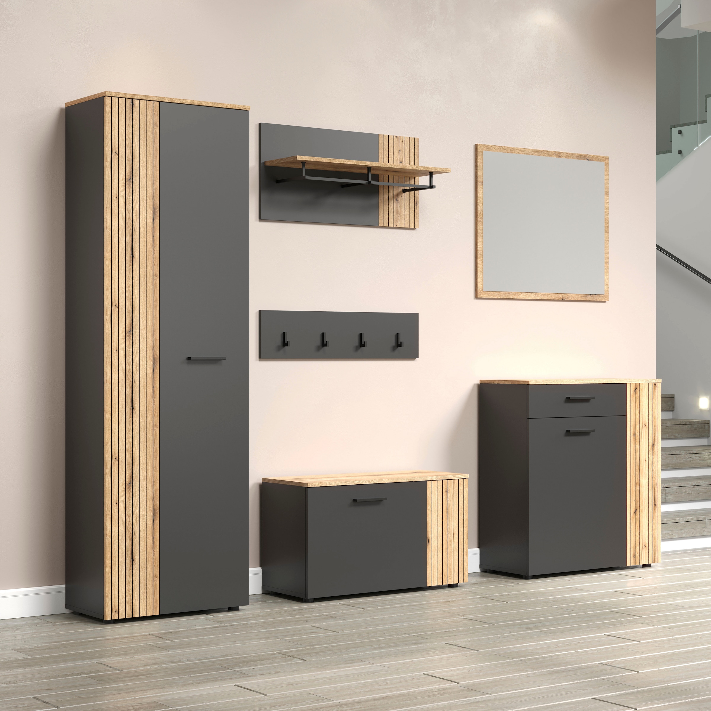 Home affaire Ensemble de vestiaires »Estepona« Ensemble complet, 6 cuis tlg.