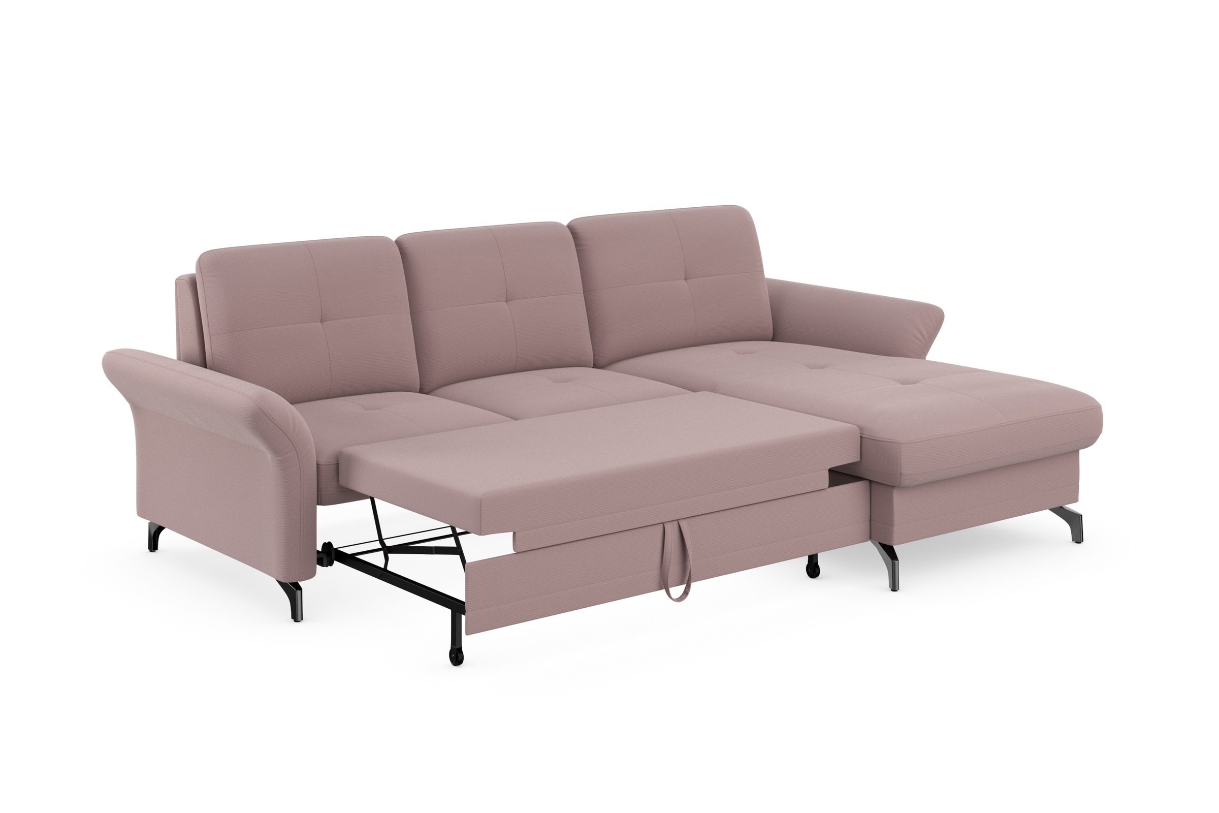 Places of Style Ecksofa »Calando L-Form«, wahlweise mit Bettfunktion, Bettkasten und Armteilfunktion