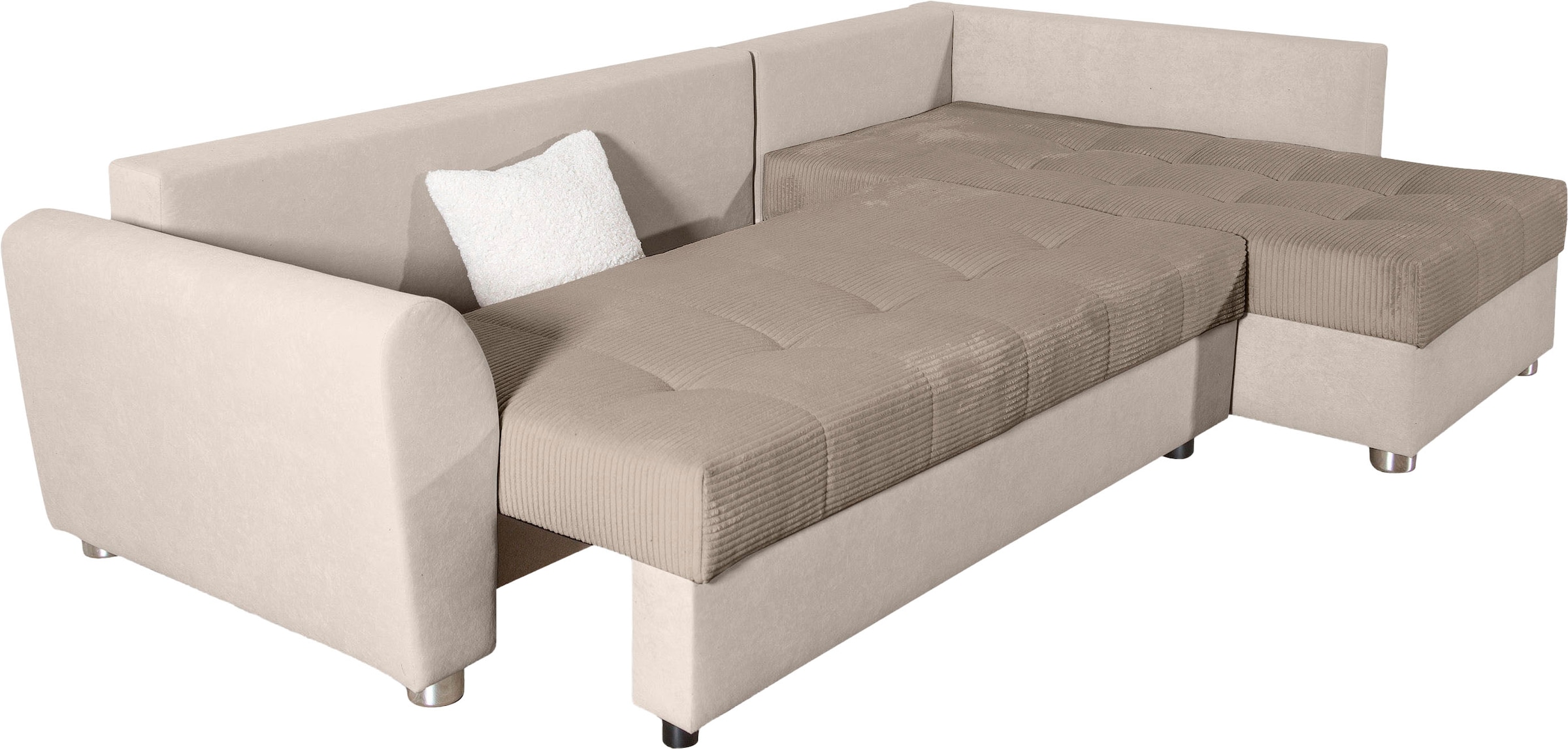 COLLECTION AB Ecksofa »JANA XL-Sofa L-Form«, inkl. Bettfunktion, Bettkasten und Bonnelfederkern
