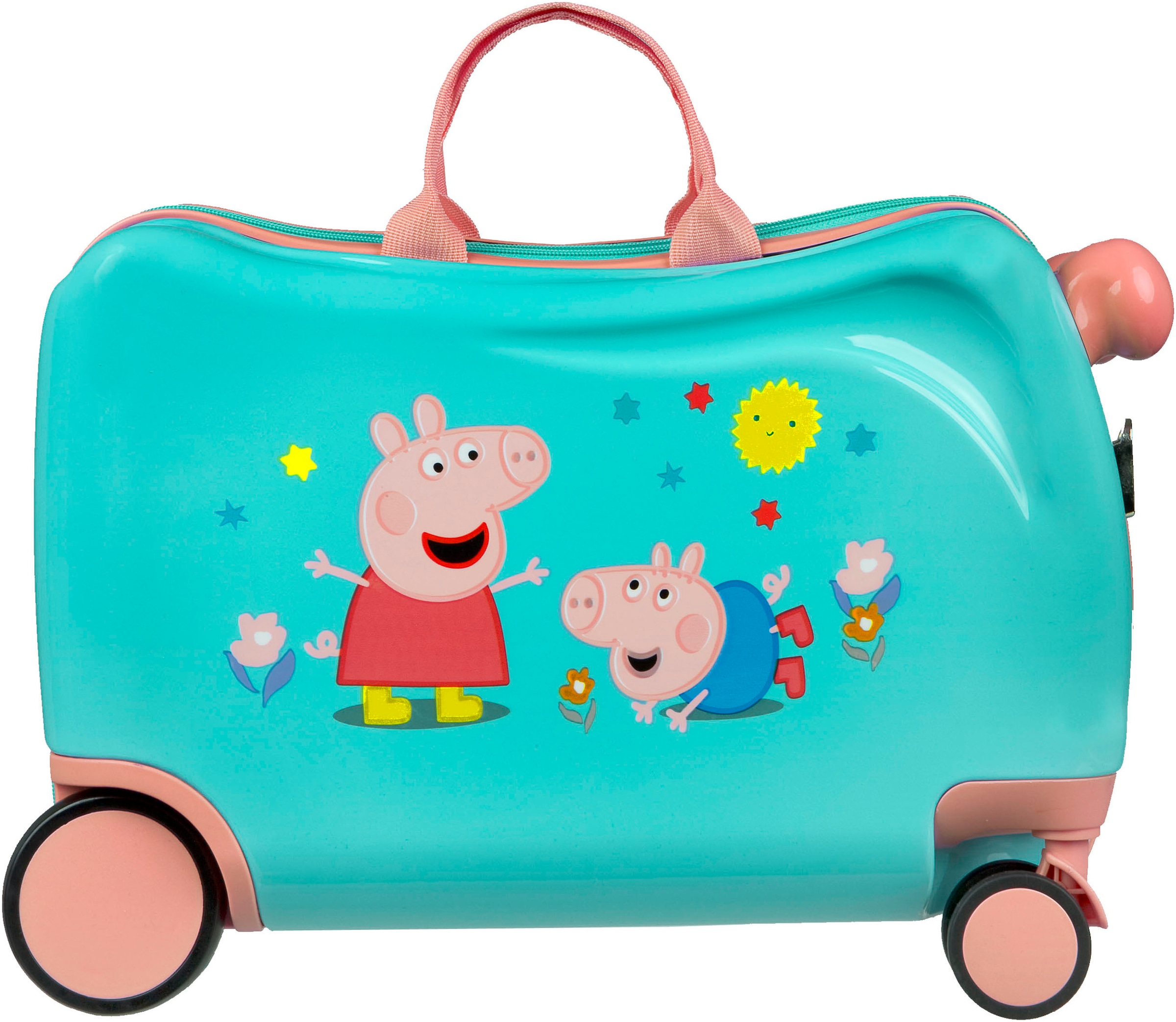 UNDERCOVER Kinderkoffer »Ride-on Trolley, Peppa Pig« 20 l 4 Rollen zum sitzen und ziehen