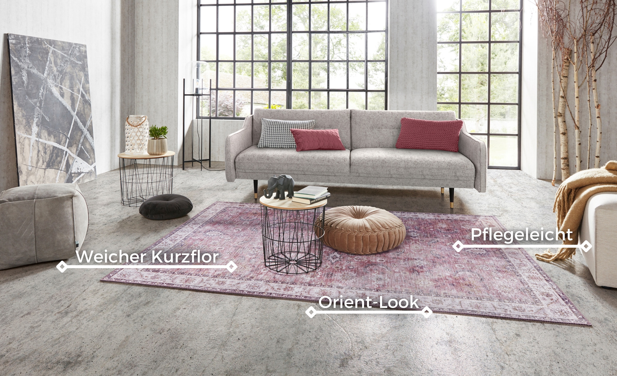 NORTHRUGS Tapis »Vivana« Rectangulaire 5 mm Höhe Orientalisch, Läufer, Vintage, Wohnzimmer, Schlafzimmer, Esszimmer