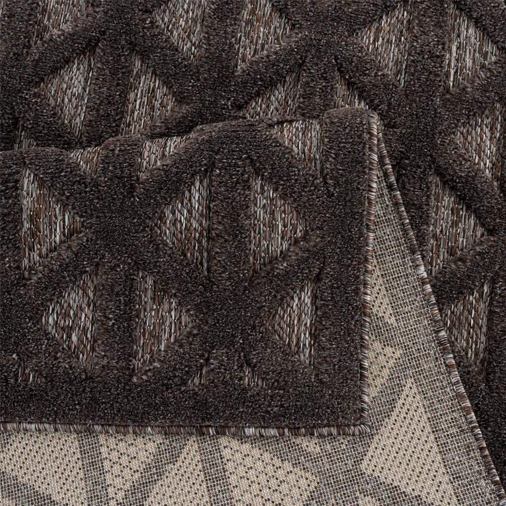 Carpet City Teppich »In-& Outdoorteppich Santorini 58500, 3D-Effekt,  Raute-Optik«, rechteckig, Wetterfest & UV-beständig für Terrasse, Balkon,  Küche, Flur acheter confortablement