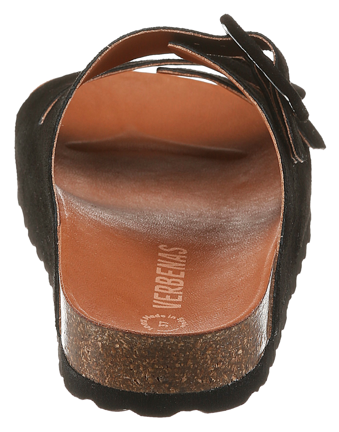 VERBENAS Pantolette »Randell Velour«  Sommerschuh, Flat, Hausschuh mit Softfussbett