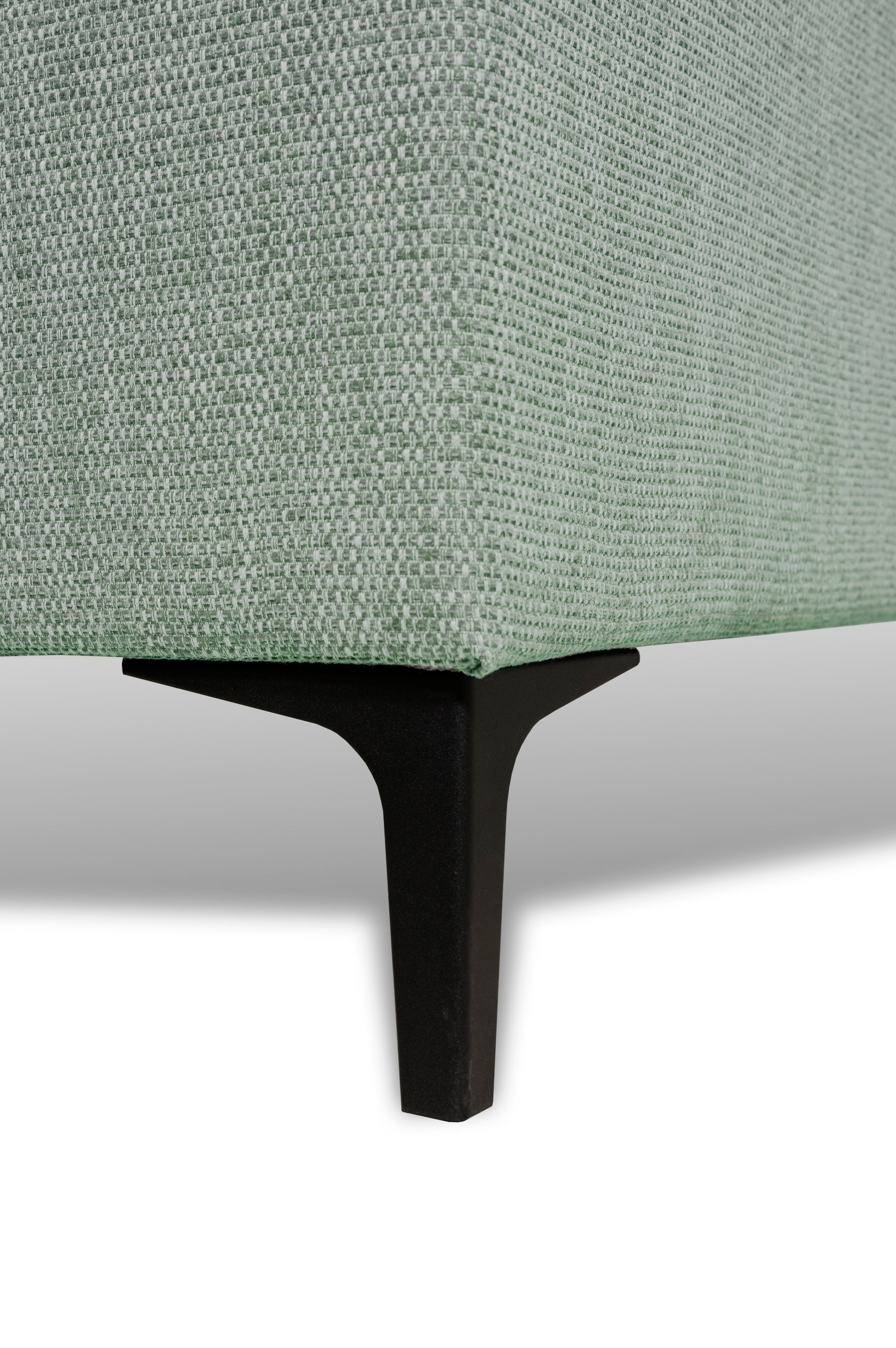 Places of Style 3-Sitzer »Oland«, 224 cm, Wellenunterfederung, Skandi-Design, Metallfüsse