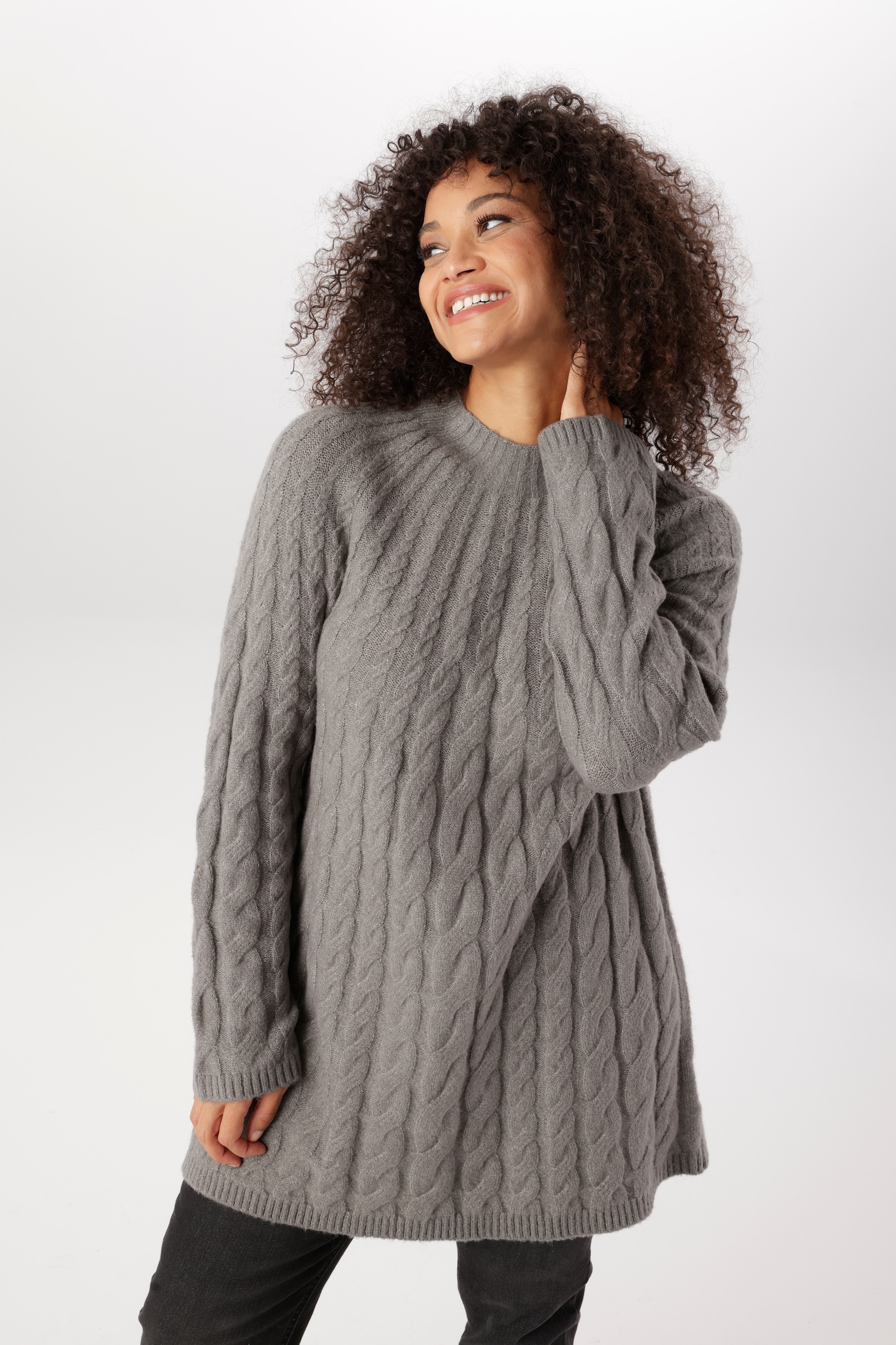 Aniston PLUS Pull en tricot avec motif torsadé noble - NOUVELLE COLLECTION