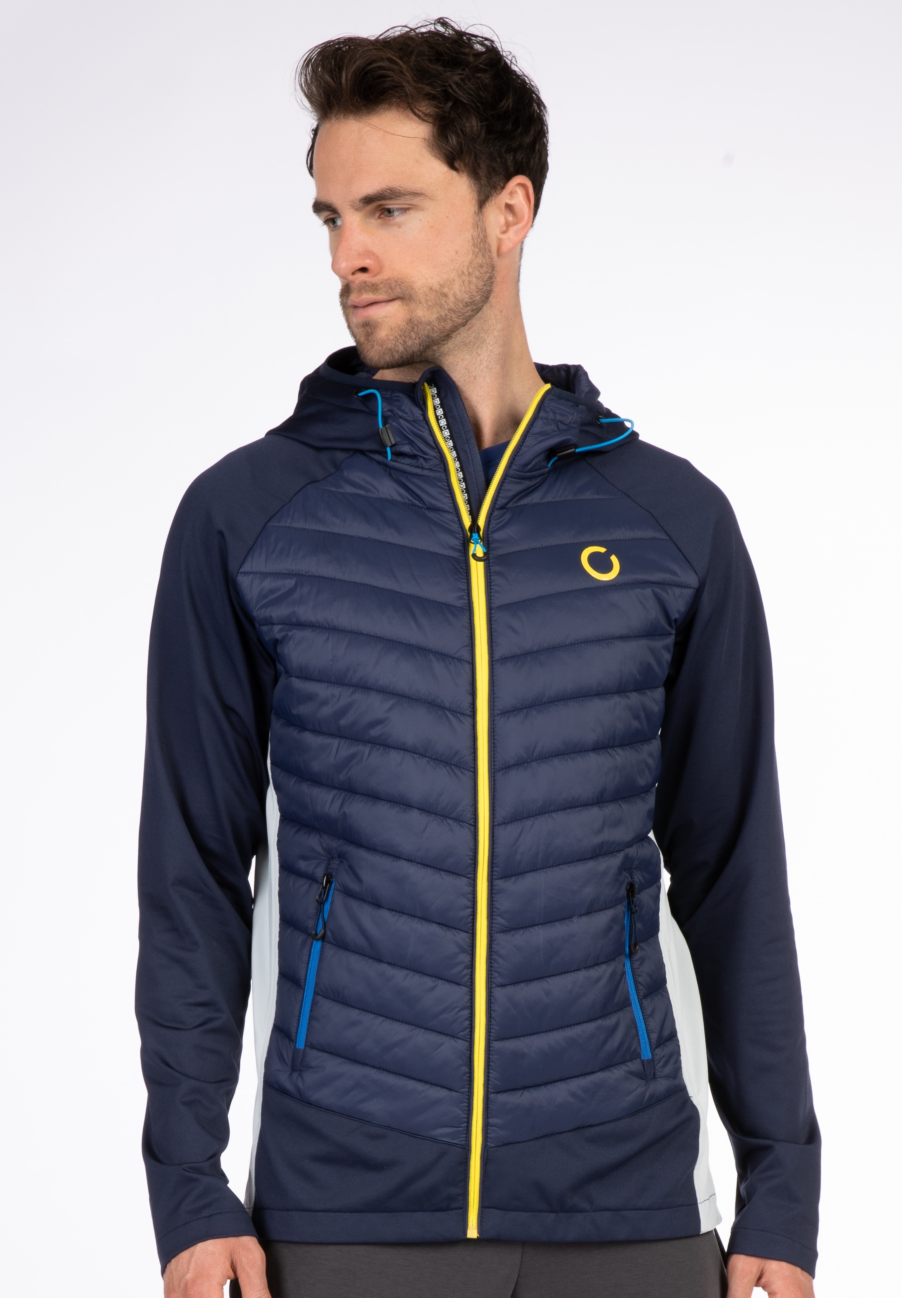 Image of LPO Steppjacke "GILMOUR M MEN" mit Kapuze Steppjacke mit schlichtem Design und verstellbarer Kapuze