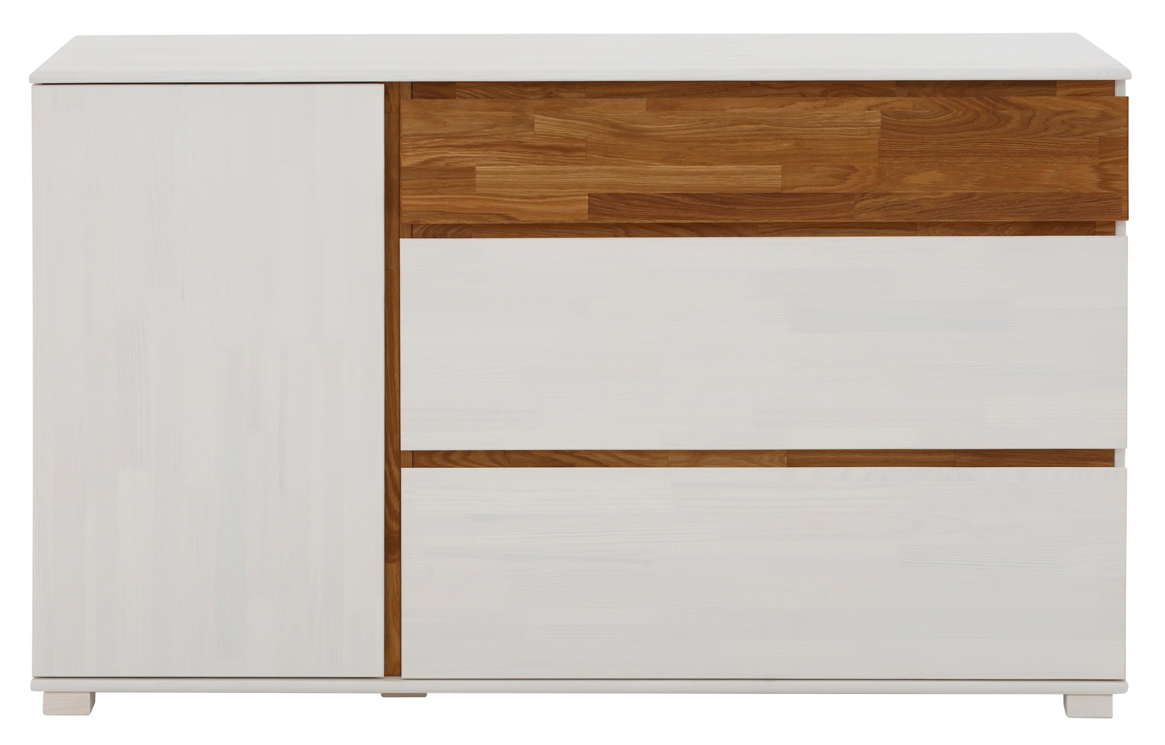 Image of Home affaire Kombikommode »Armanda«, Kommode "Armanda" aus Kiefer massiv, mit Applikationen aus Eiche massiv bei Ackermann Versand Schweiz