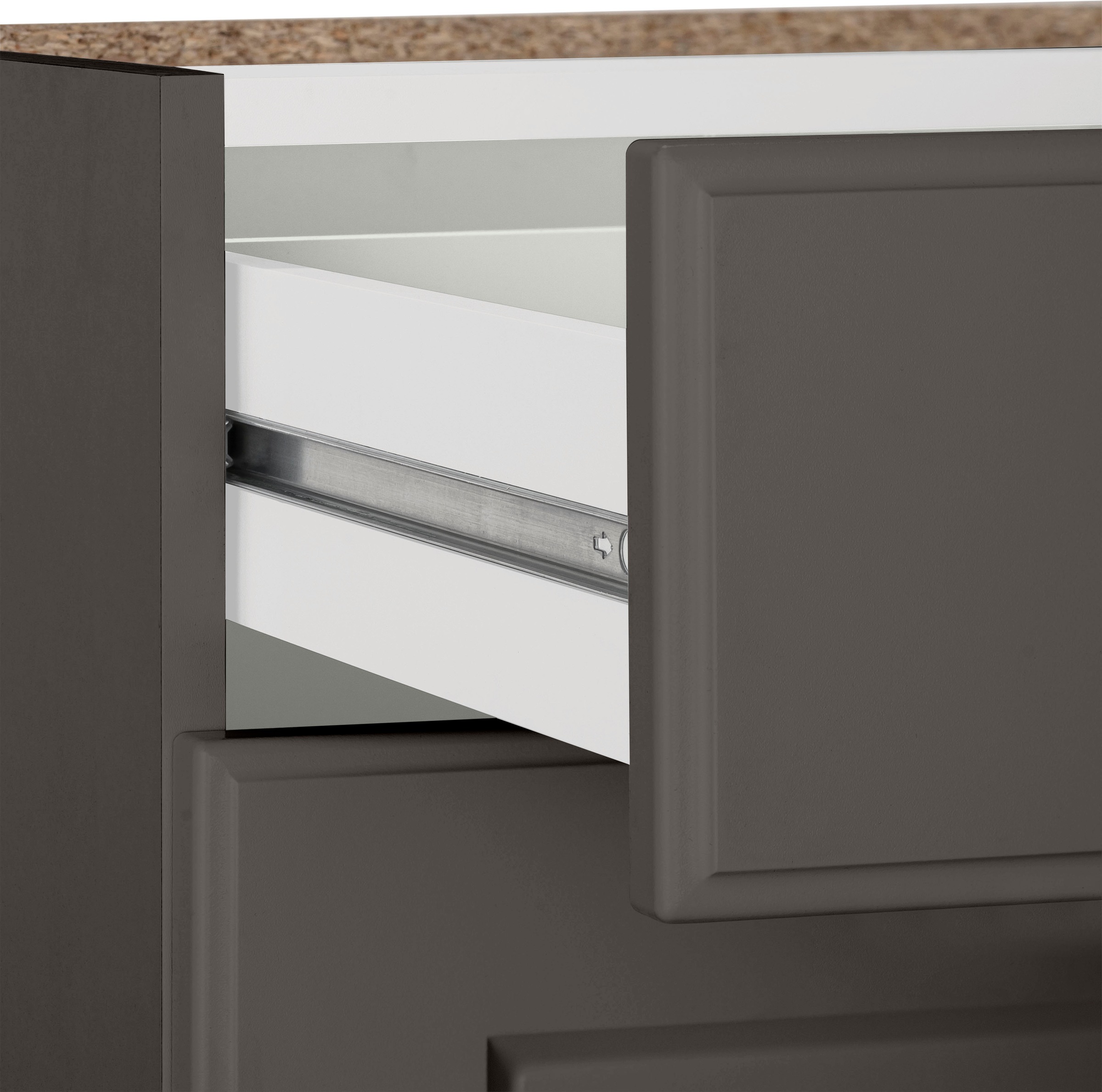 wiho Küchen Eckunterschrank »Erla«, 100 cm breit, Kassettenfront, Planungsmass 110 cm, ohne Arbeitsplatte