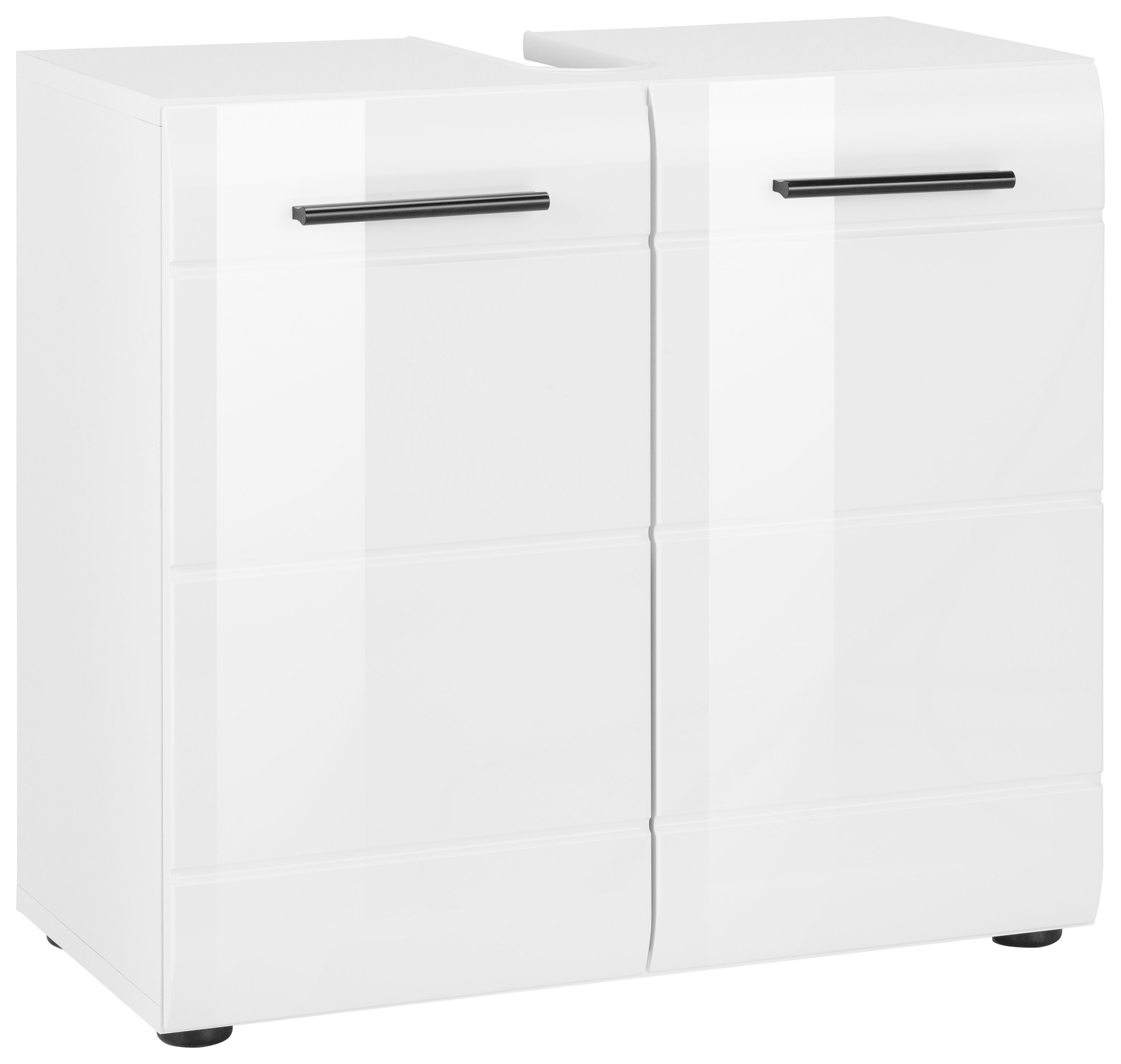 Image of welltime Waschbeckenunterschrank "Sovana" Waschtisch mit verstellbarem Fach - Masse (B/T/H) 60/31/56 cm