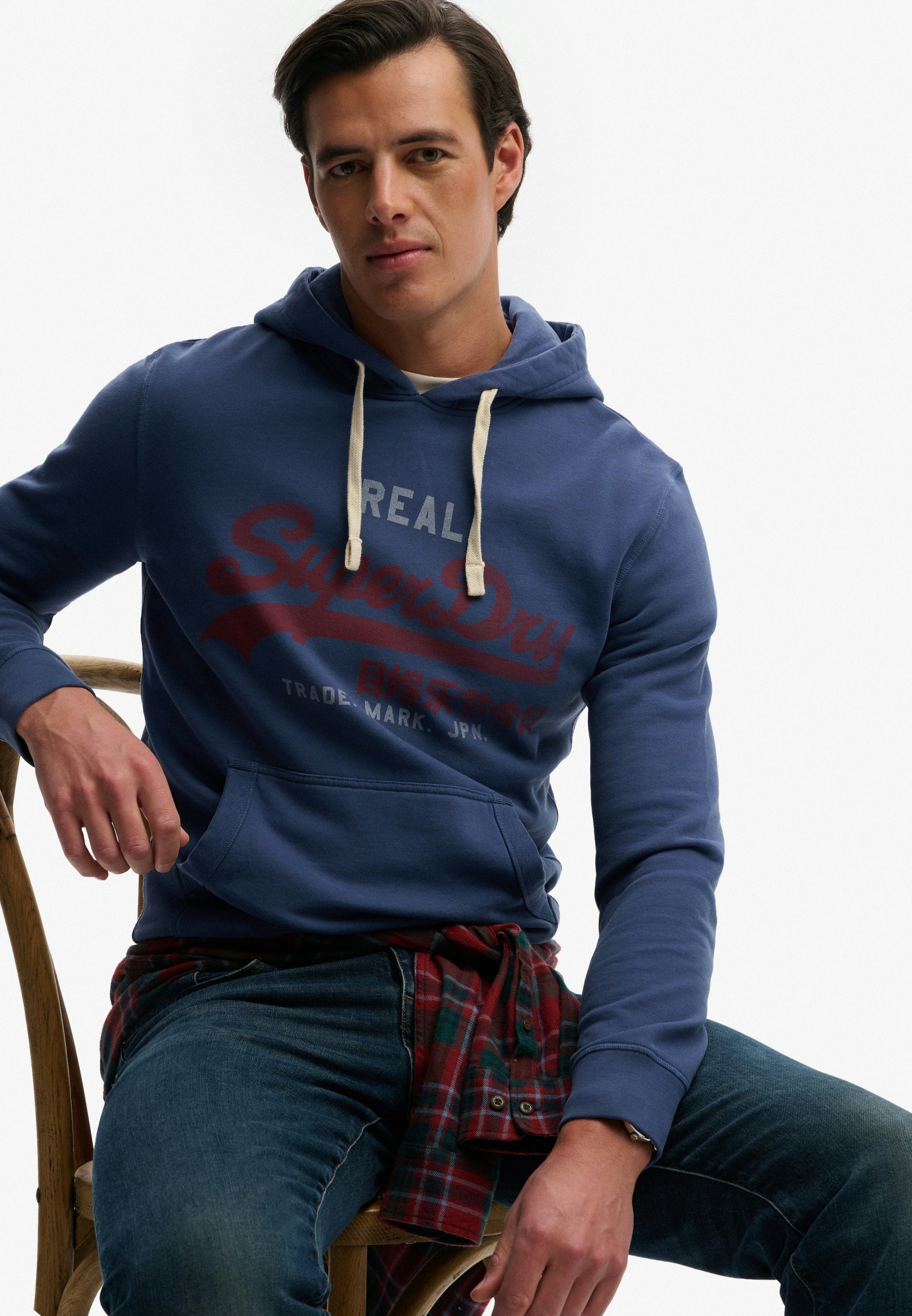 Image of Superdry Kapuzensweatshirt "VL CLASSIC HOOD", mit klassischem Vintage-Logo Print