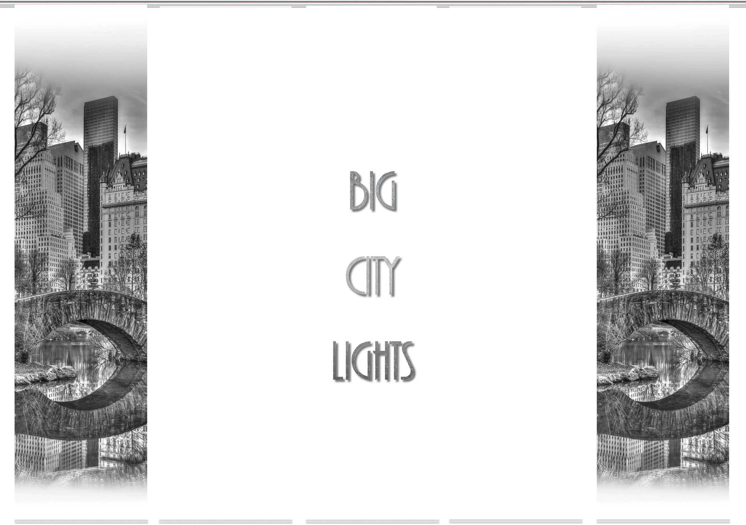 Image of HOME WOHNIDEEN Schiebegardine »TEILA 5er SET«, (5 St.), Dekostoff-Seidenoptik, Digital bedruckt bei Ackermann Versand Schweiz