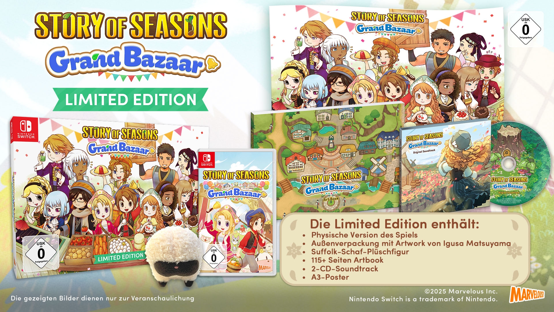 Marvelous Games Logiciel de jeu »Switch Story of Seasons: Grand Bazaar Limited Edition« Nintendo Switch