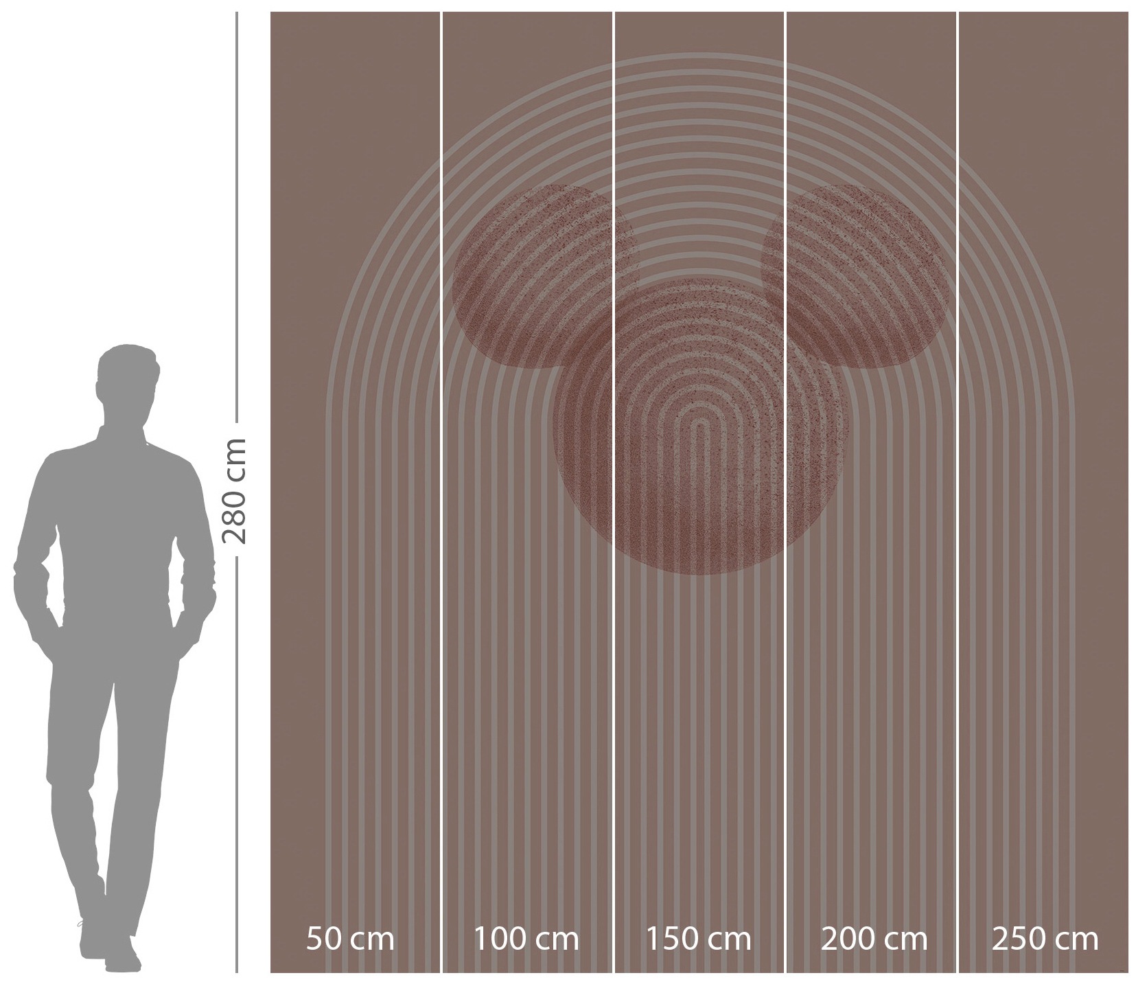 Komar Vliestapete »Digitaldruck Vlies -  Mickey Arc - Grösse 250 x 280 cm« bedruckt glatt Kinderzimmer
