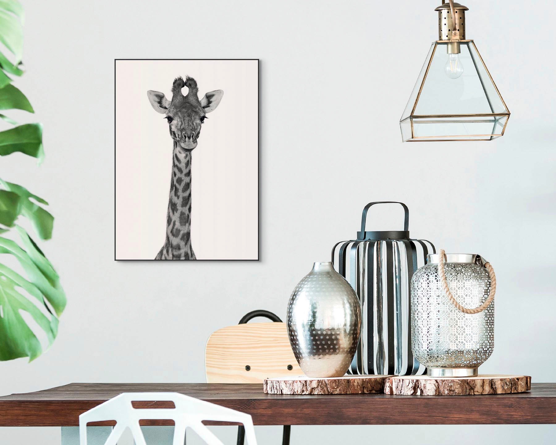 Image of Reinders! Wandbild »Slim Frame Black 50x70 Long Neck« bei Ackermann Versand Schweiz