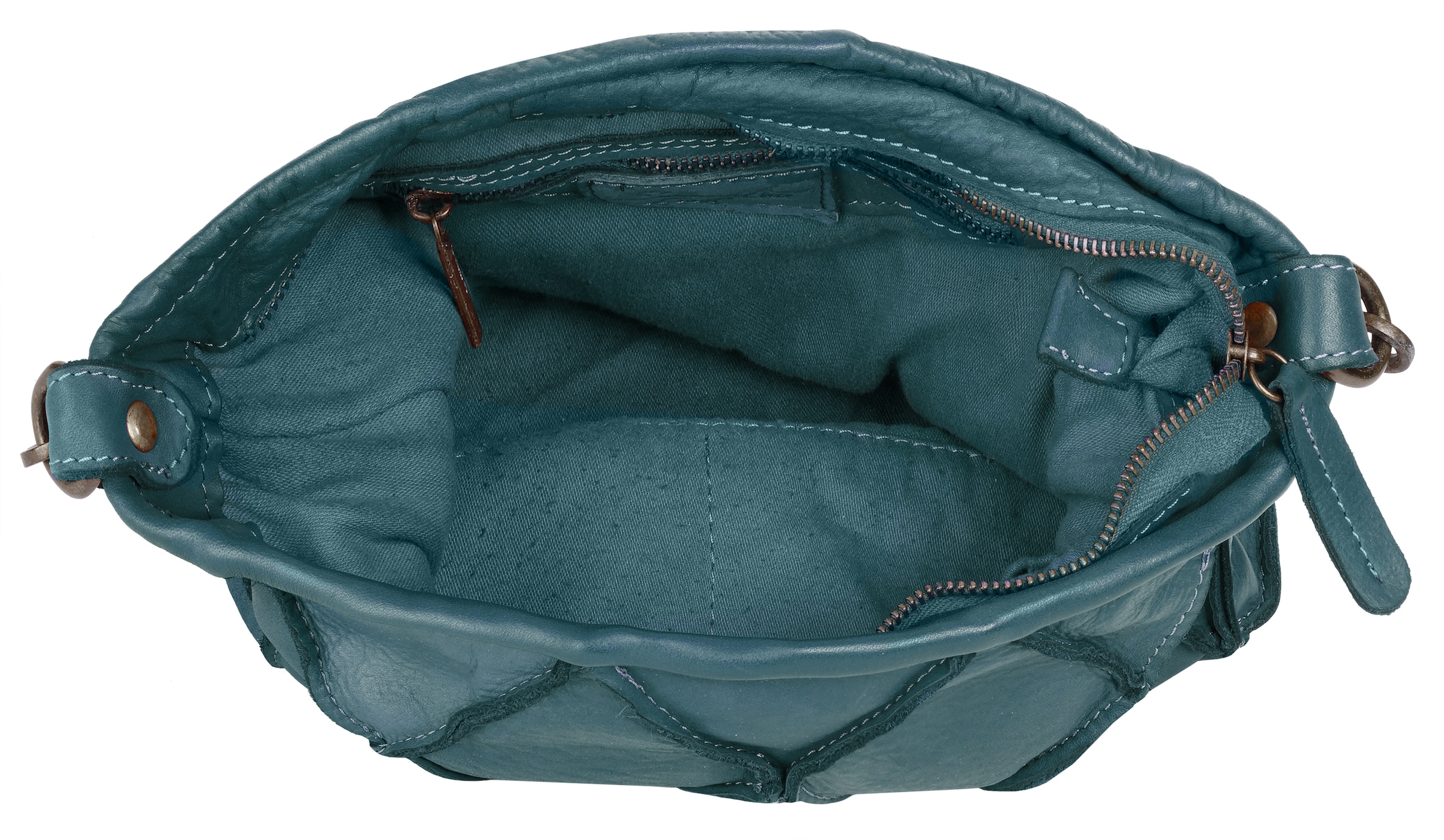 Samantha Look Henkeltasche, echt Leder, Made in Italy