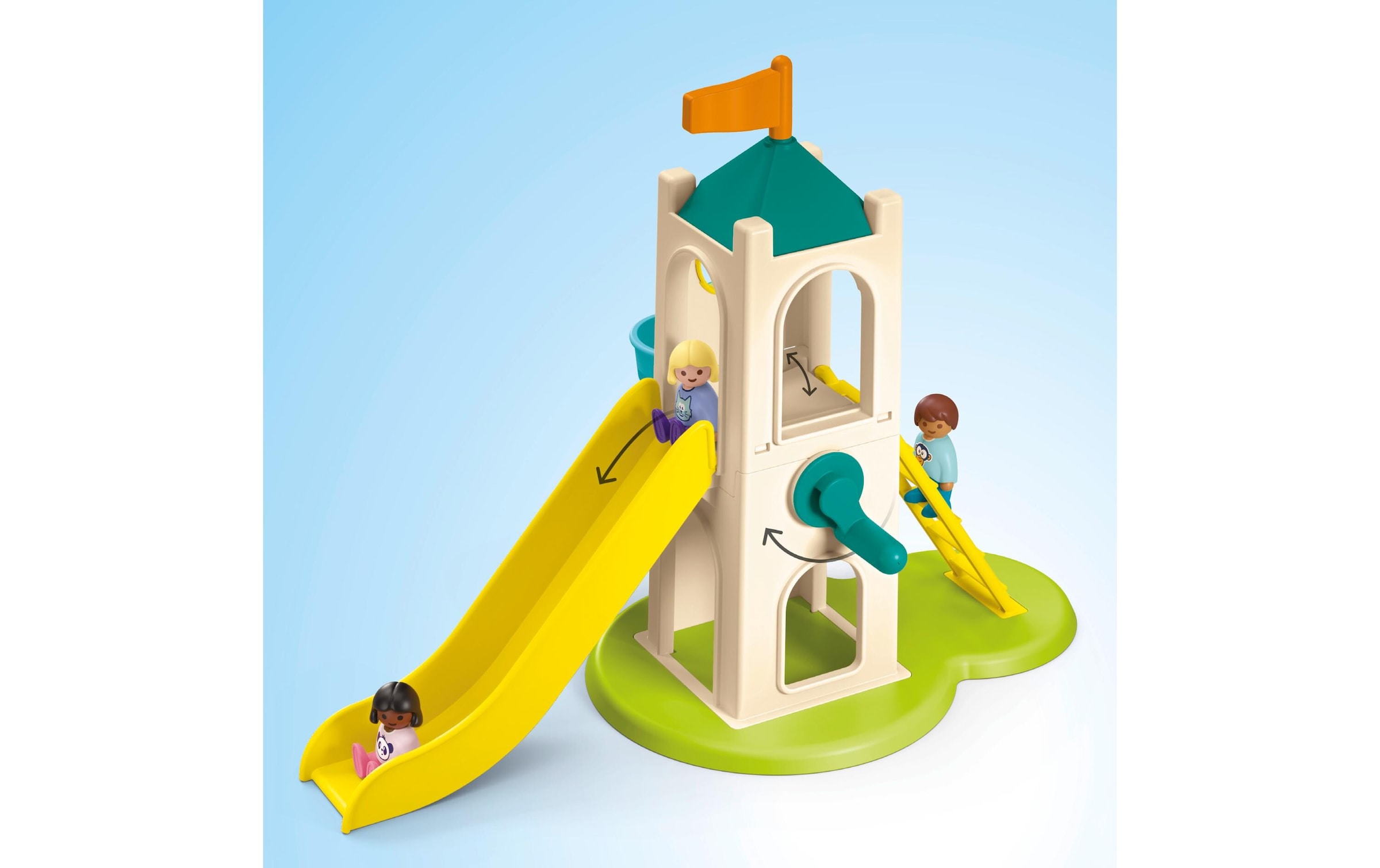 Playmobil® Spielbausteine »Junior Erlebnisturm mit Eisstand 71703«, (18 St.)