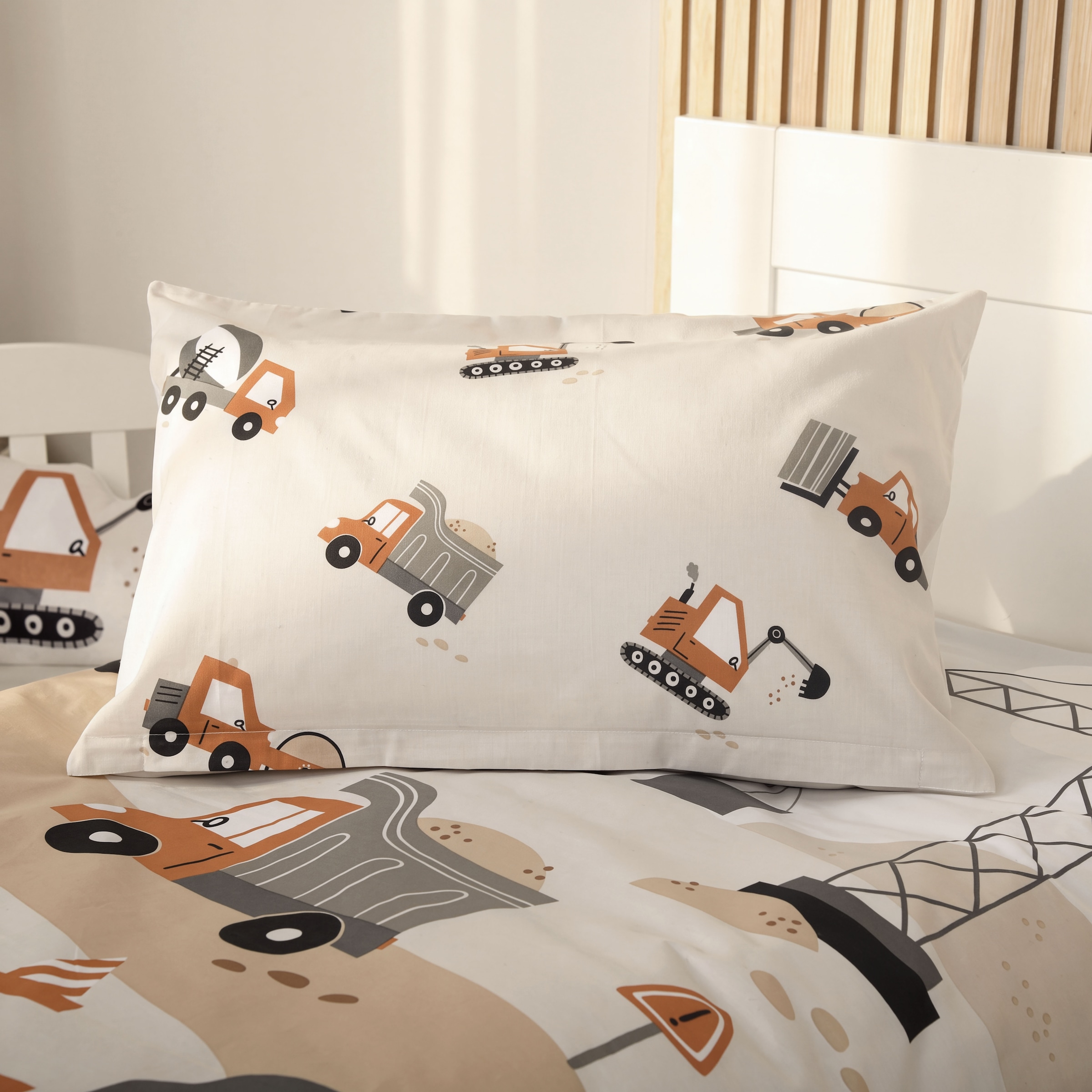 Baby Best Linge de lit pour bébé »Baustelle« 2 Wendebettwäsche