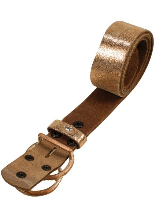 RETTUNGSRING by showroom 019° Ledergürtel, mit austauschbarer Schliesse »2 Kreise Rosé«, 4cm