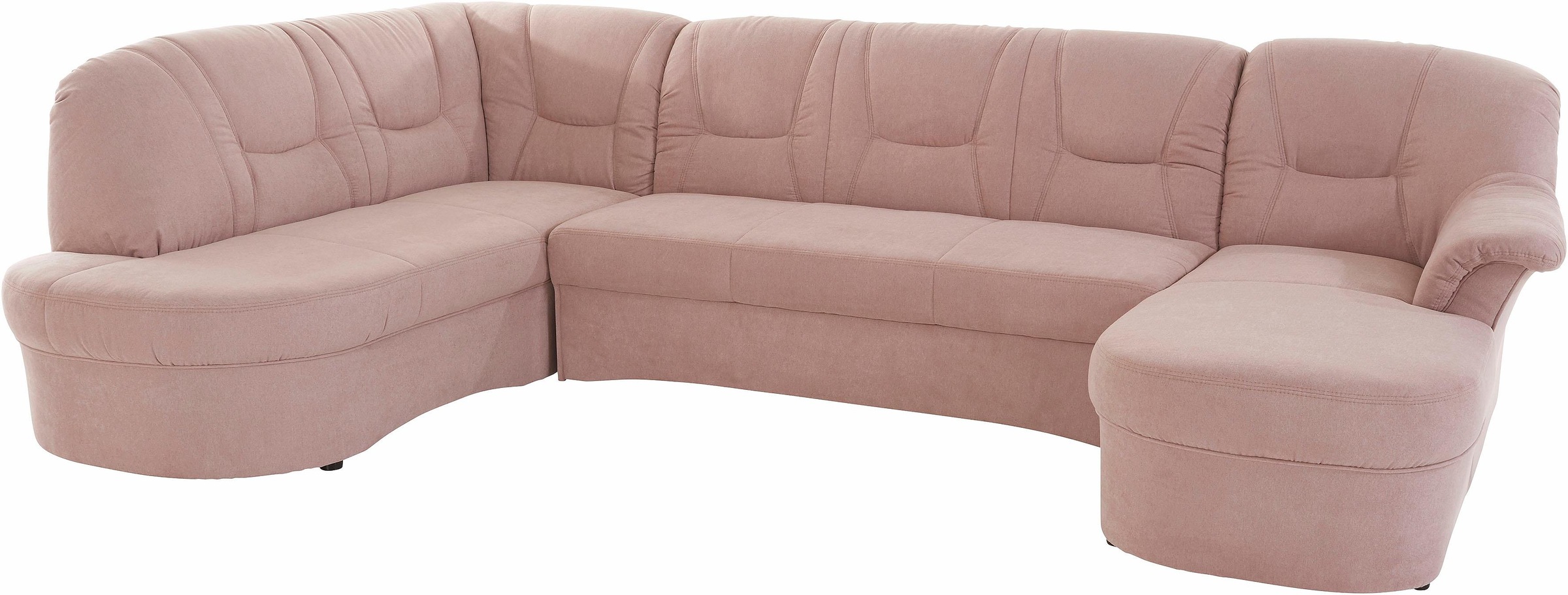 DOMO collection Wohnlandschaft »Sarafina, zeitlos und komfortabel, optional mit Federkern, U-Form«, wahlweise mit Bettfunktion