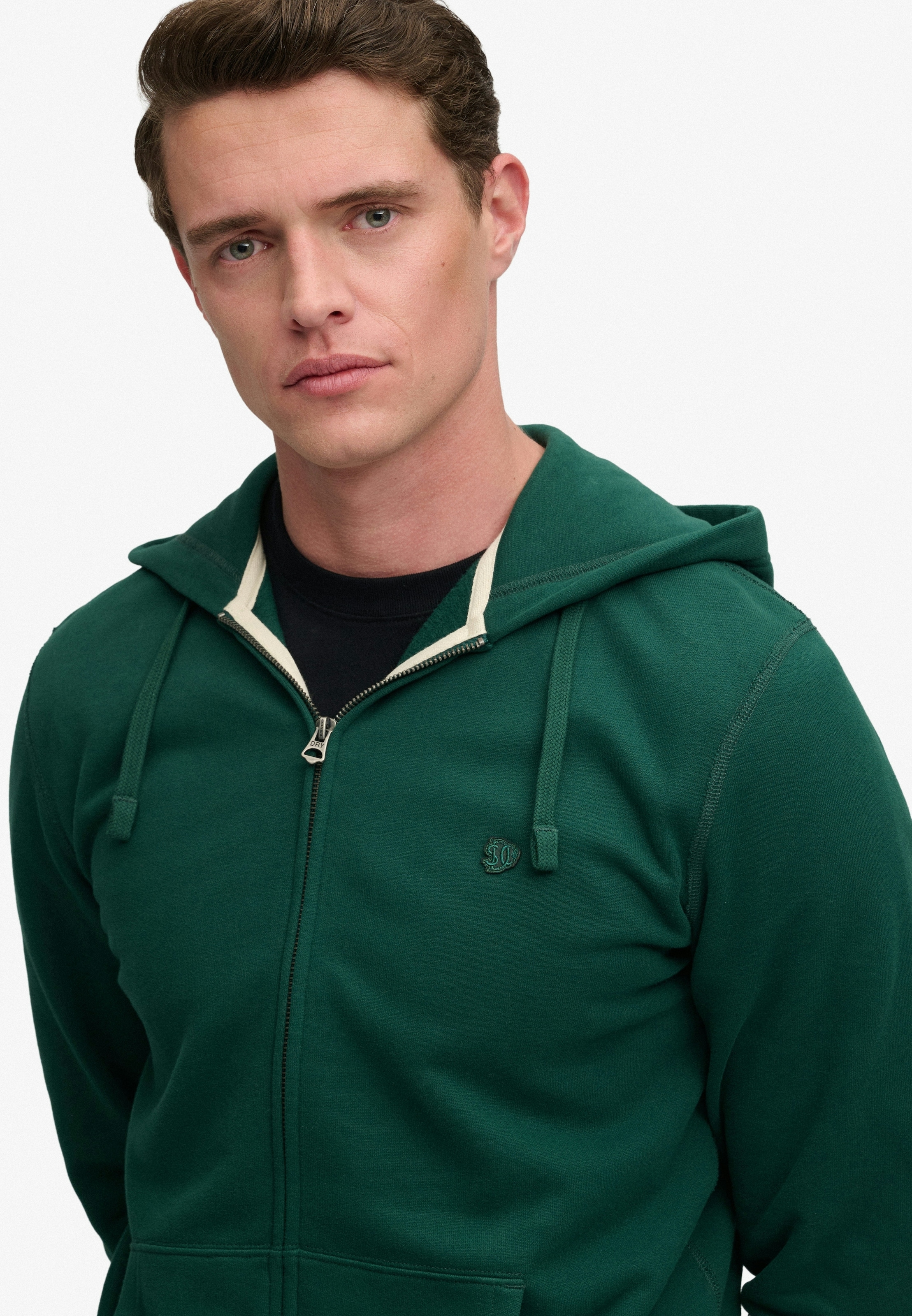 Superdry Sweat à capuche »ESSENTIAL SDCO LOGO ZIPHOOD« Baumwollmischung, regular fit
