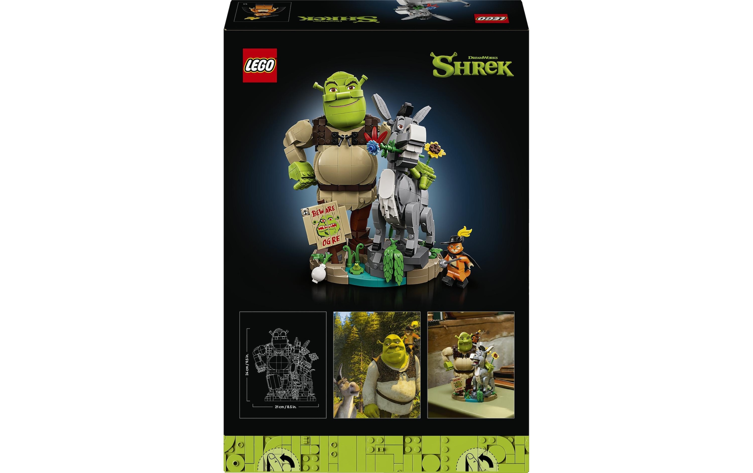 LEGO® Pions de construction »Shrek, Esel und Der Gestiefelte Kater (72423), LEGO Shrek« fabriqué en Europe
