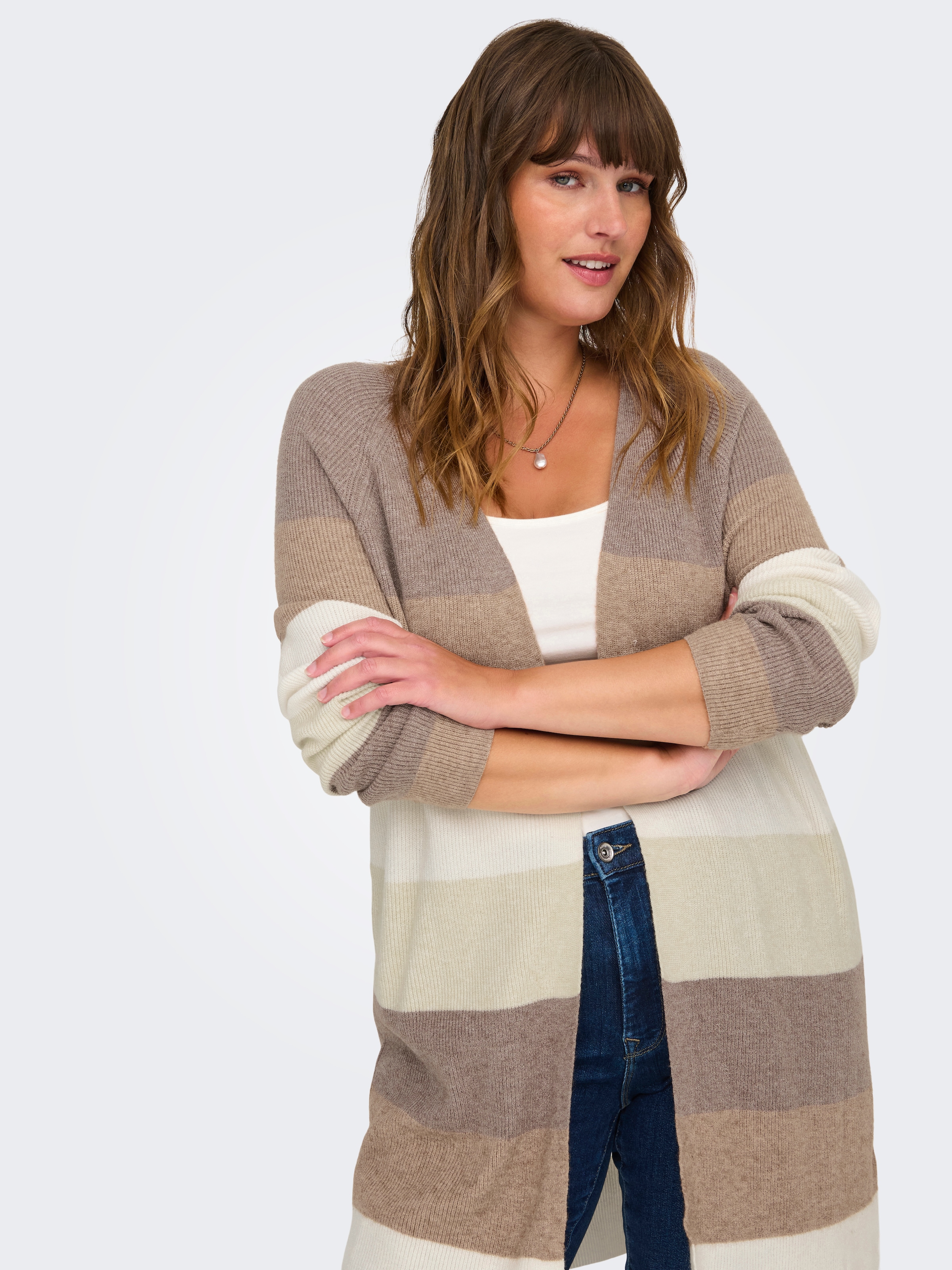 Strickjacke »CARATIJA L/S STRIPE CARDIGAN KNT«