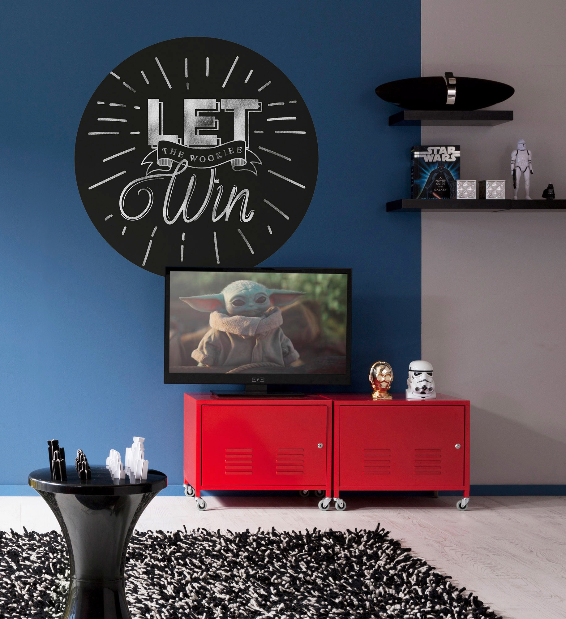 Komar Fototapete »Vlies selbstklebend - Star Wars Wookie Win - Grösse 125 x 125 cm«, bedruckt, Kinderzimmer