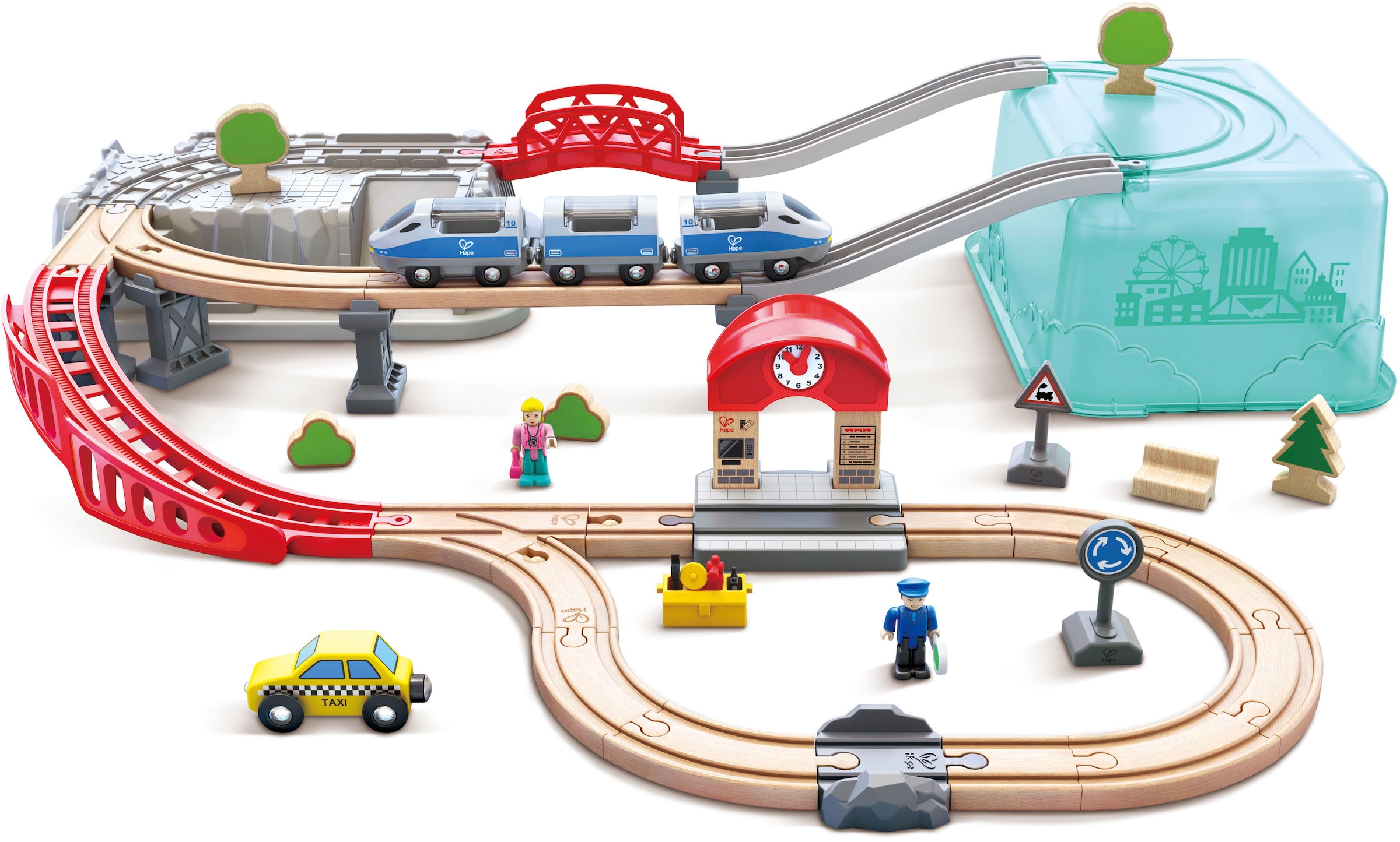 Image of Hape Spielzeug-Eisenbahn "Stadtbahn"