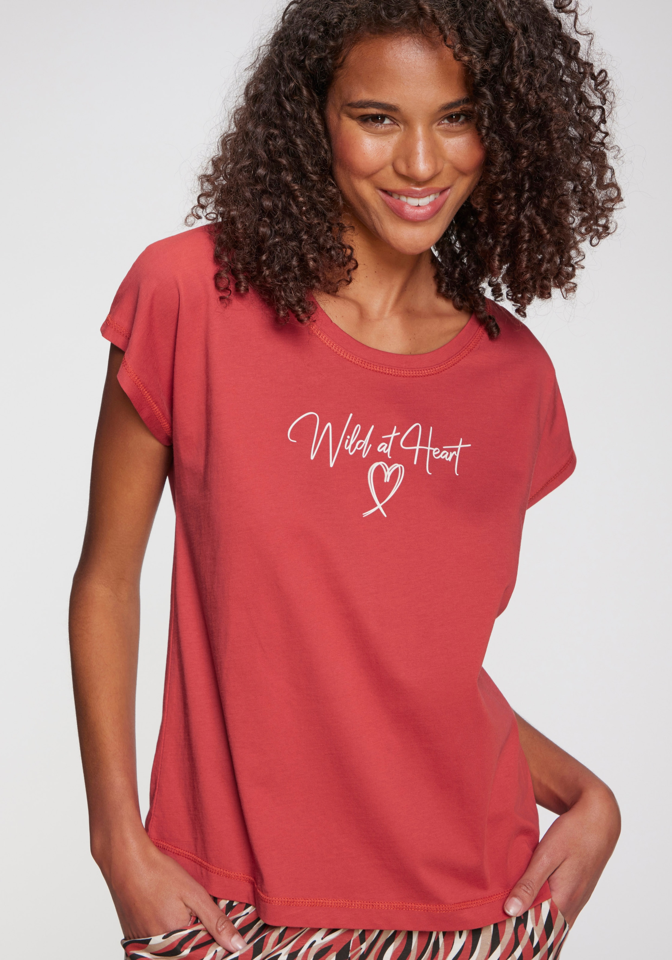 Image of Vivance Dreams Pyjamaoberteil mit Herzprint