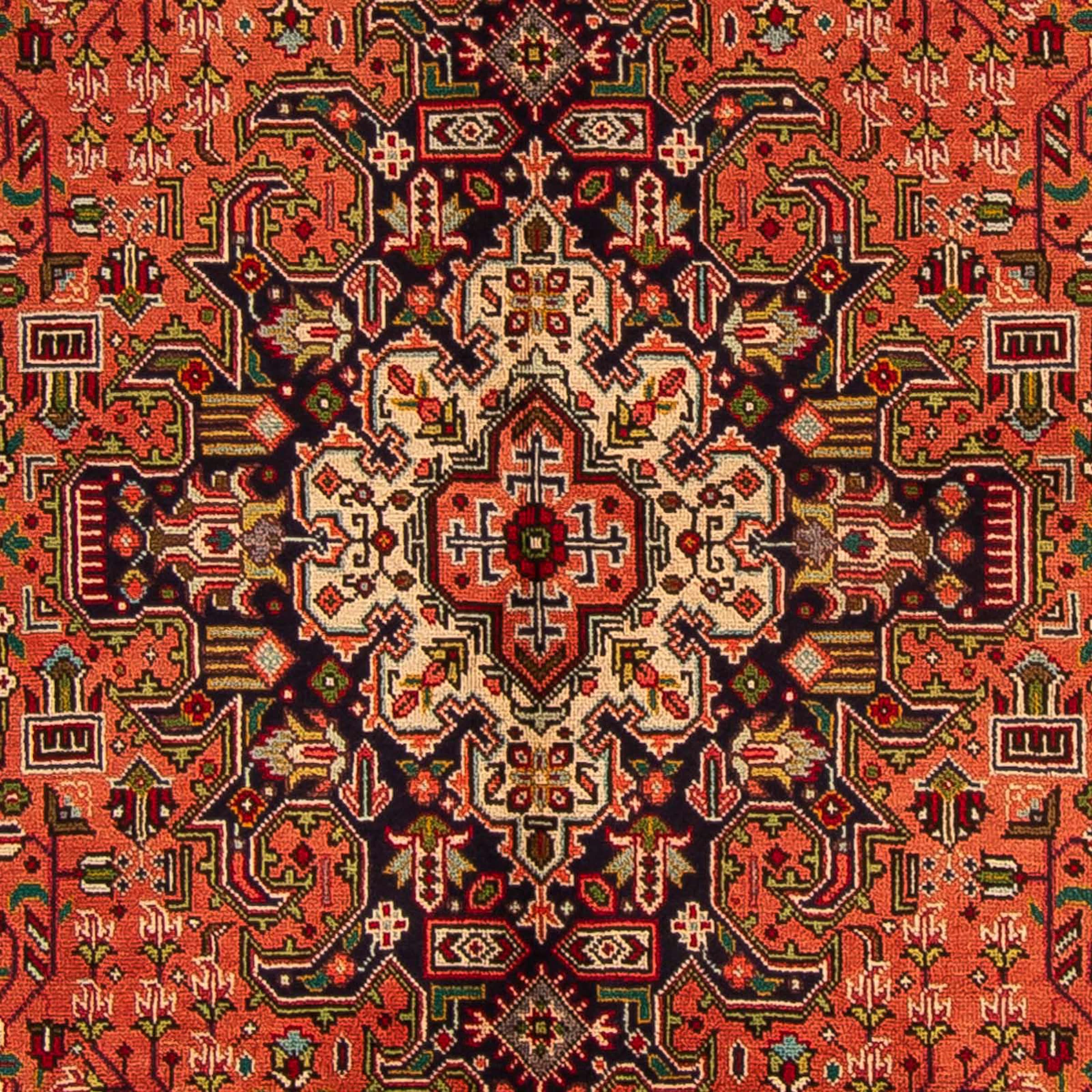 morgenland Orientteppich »Perser - Täbriz - 295 x 195 cm - hellrot«, rechteckig, Wohnzimmer, Handgeknüpft, Einzelstück mit Zertifikat