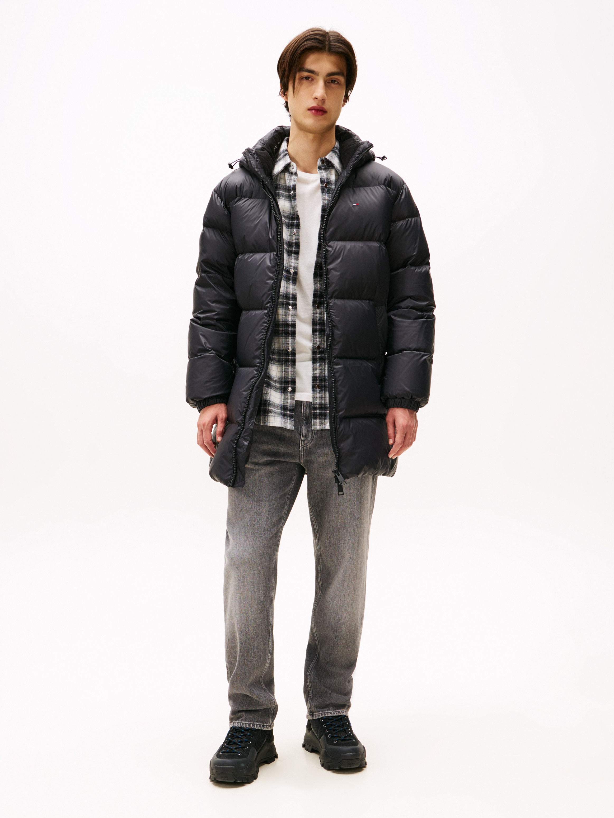 Tommy Jeans Veste matelassée »TJM ESSENTIAL DOWN PARKA« mit Kapuze Daunenjacke, Übergangsjacke mit Kapuze