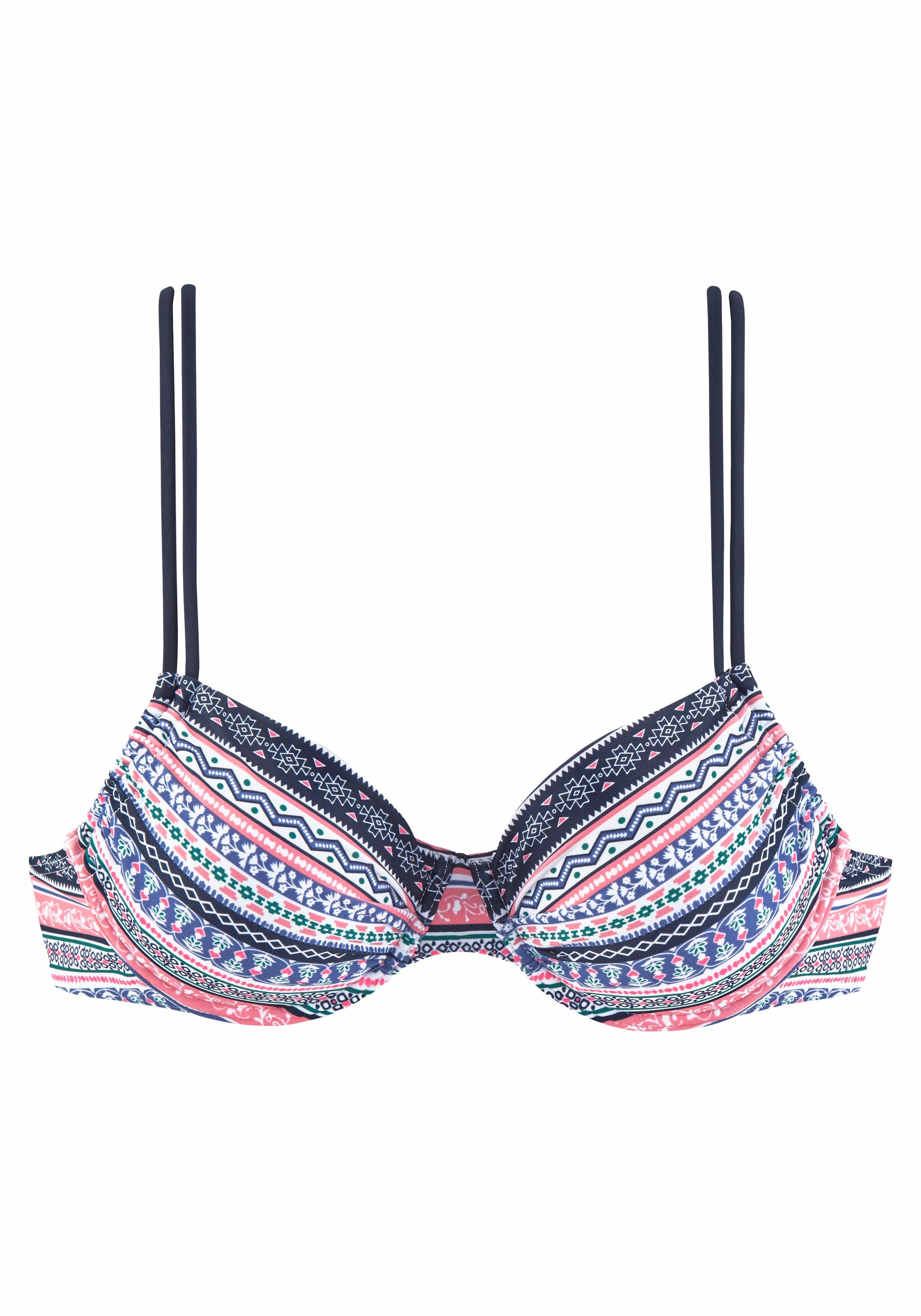 Ethno-Print modernem ♕ bestellen mit versandkostenfrei s.Oliver Bügel-Bikini-Top »Barcelona«,