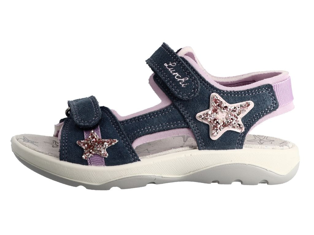 Image of Lurchi Sandale "Filia", Klettschuh mit Sternen, Grössenschablone zum Download